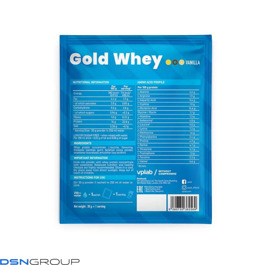 Sample Gold Whey - 30g Vanila