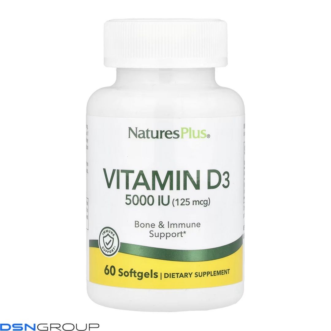 Vitamin D3 5000 IU - 60 softgels 2023-10-3225 фото Vitamin D3 5000 IU - 60 softgels
