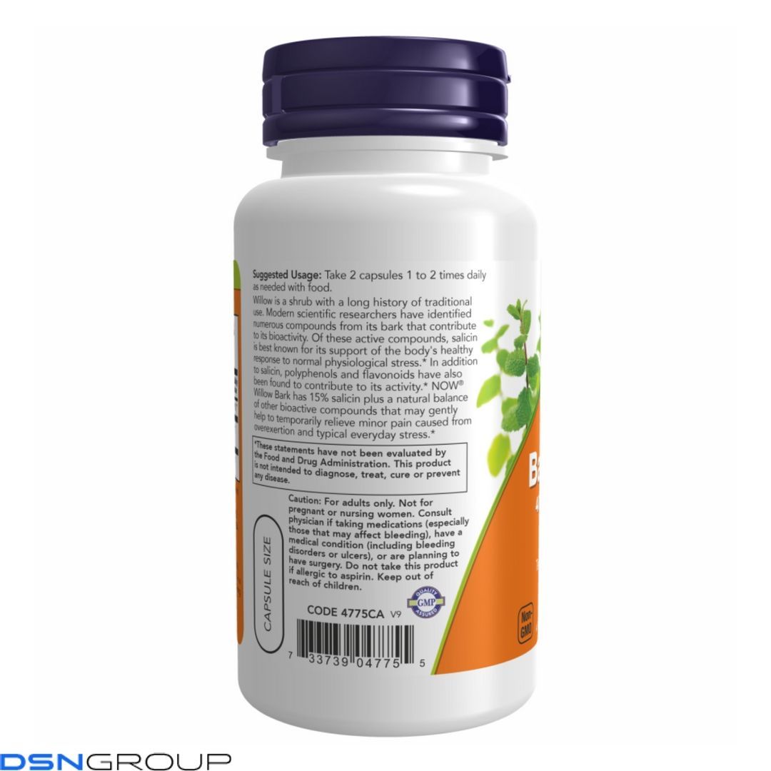 Willow Bark Extract 400mg - 100 vcaps 2022-10-1420 фото Willow Bark Extract 400mg - 100 vcaps
