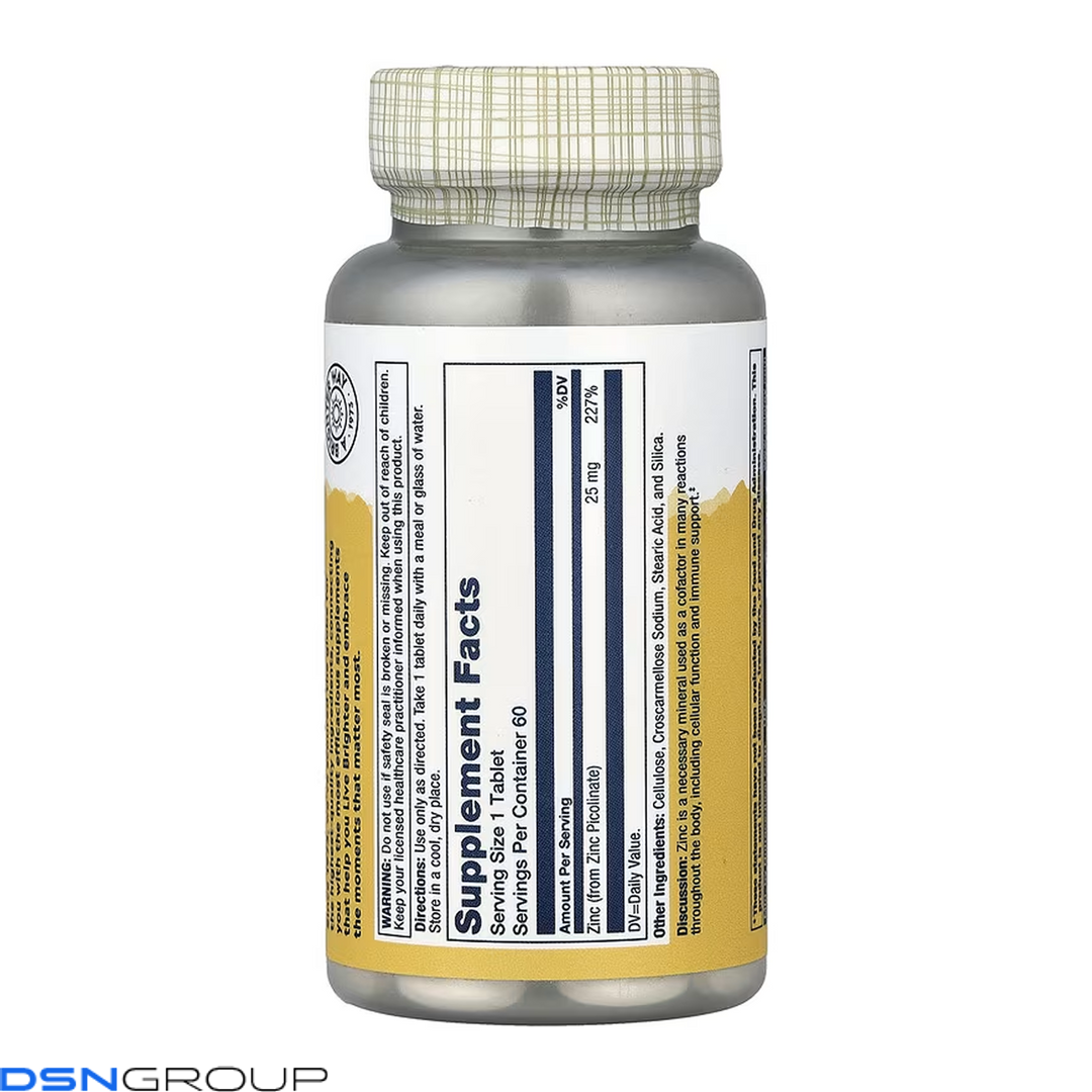 Zinc Picolinate 25mg - 60 tabs