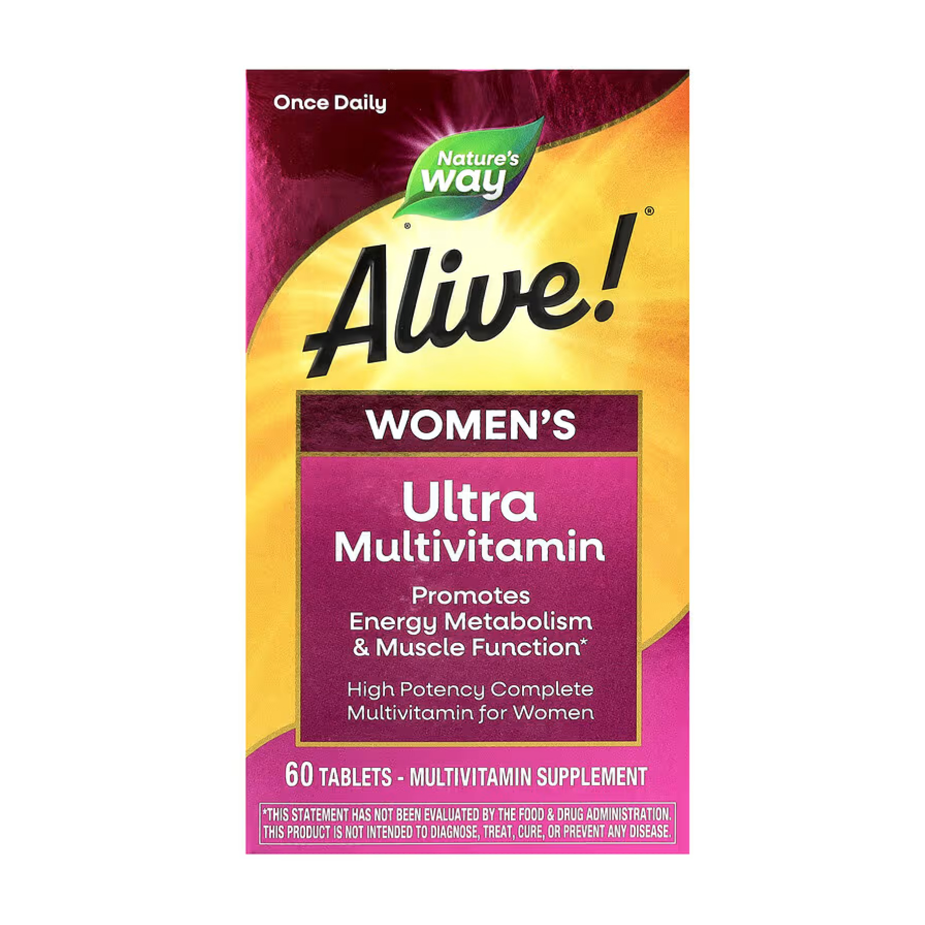 Мультивітаміни для жінок Nature’s Way Alive! Once Daily Women Ultra, 60 таблеток