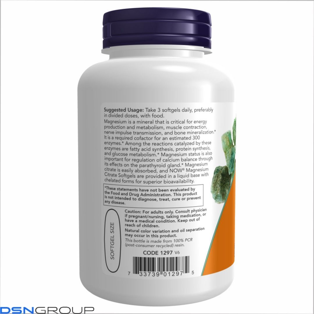 (12.02 Ожидание) Magnesium Citrate 134mg - 180 sgels
