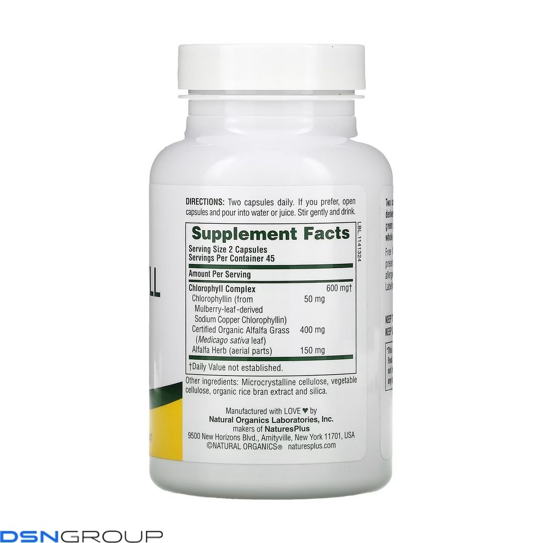 Chlorophyll 600mg - 90 vcaps