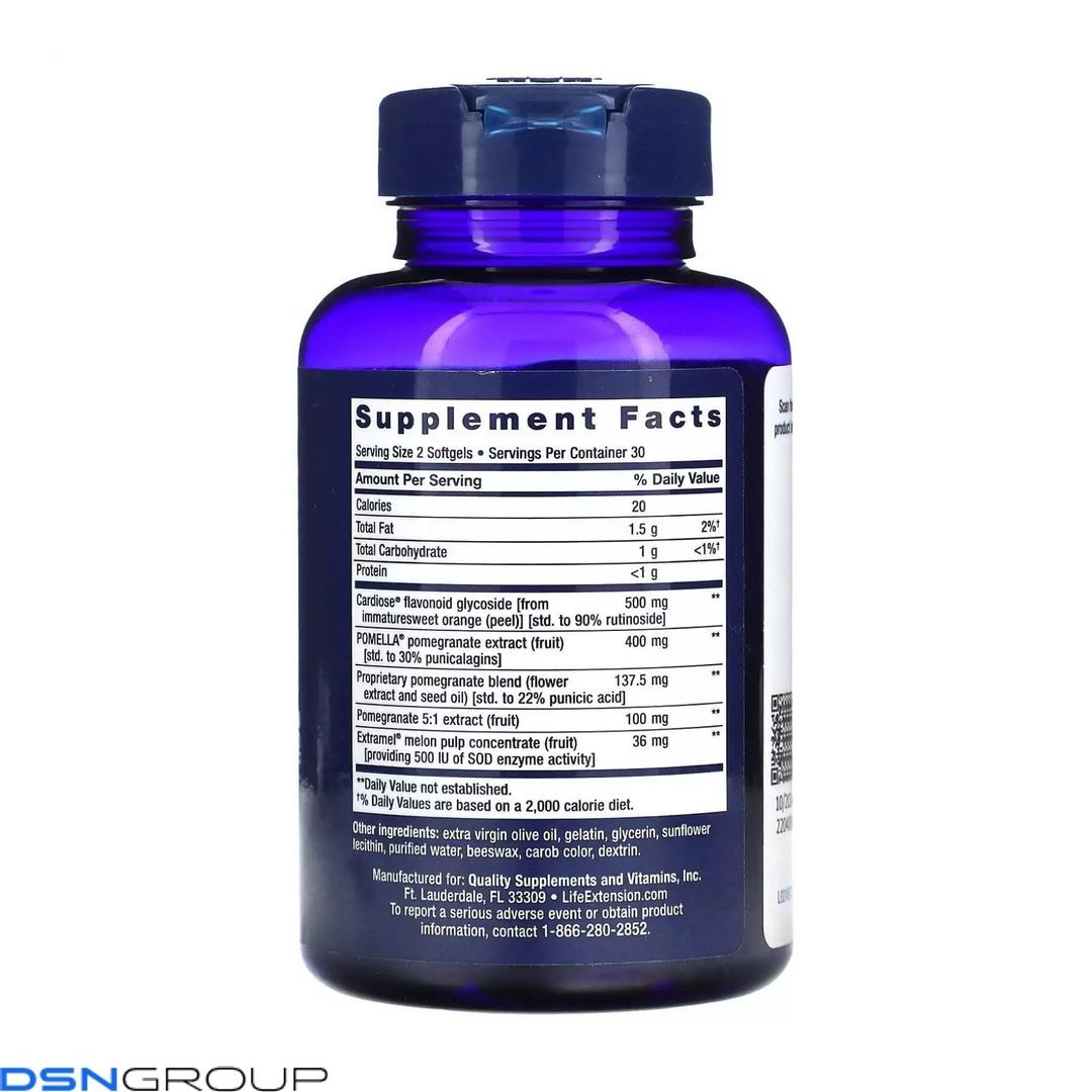 Endothelial Defense&trade; Pomegranate Plus - 60 softgels
