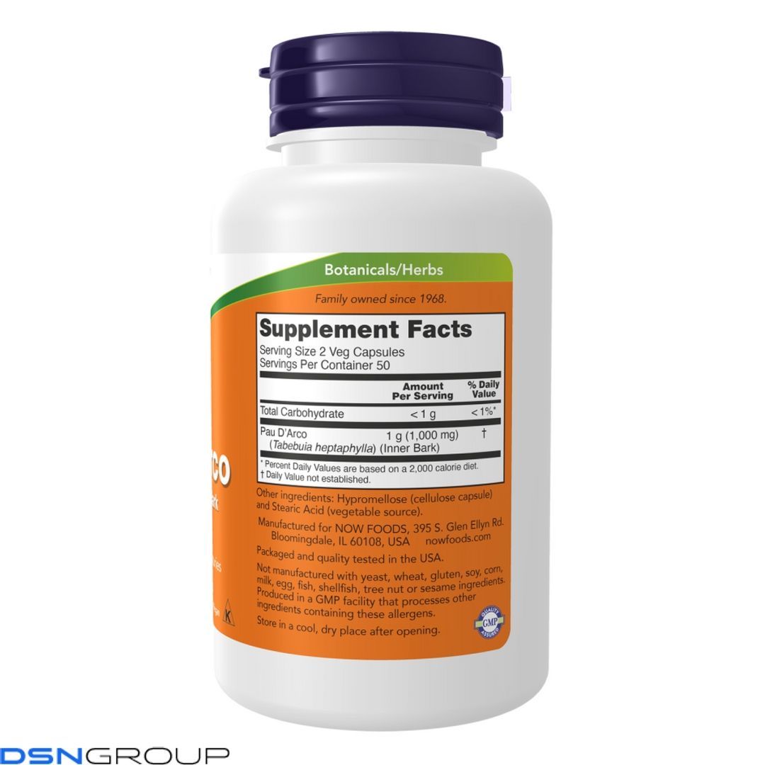 Pau D' Arco 500mg - 250 vcaps 100-76-9854075-20 фото Pau D' Arco 500mg - 250 vcaps