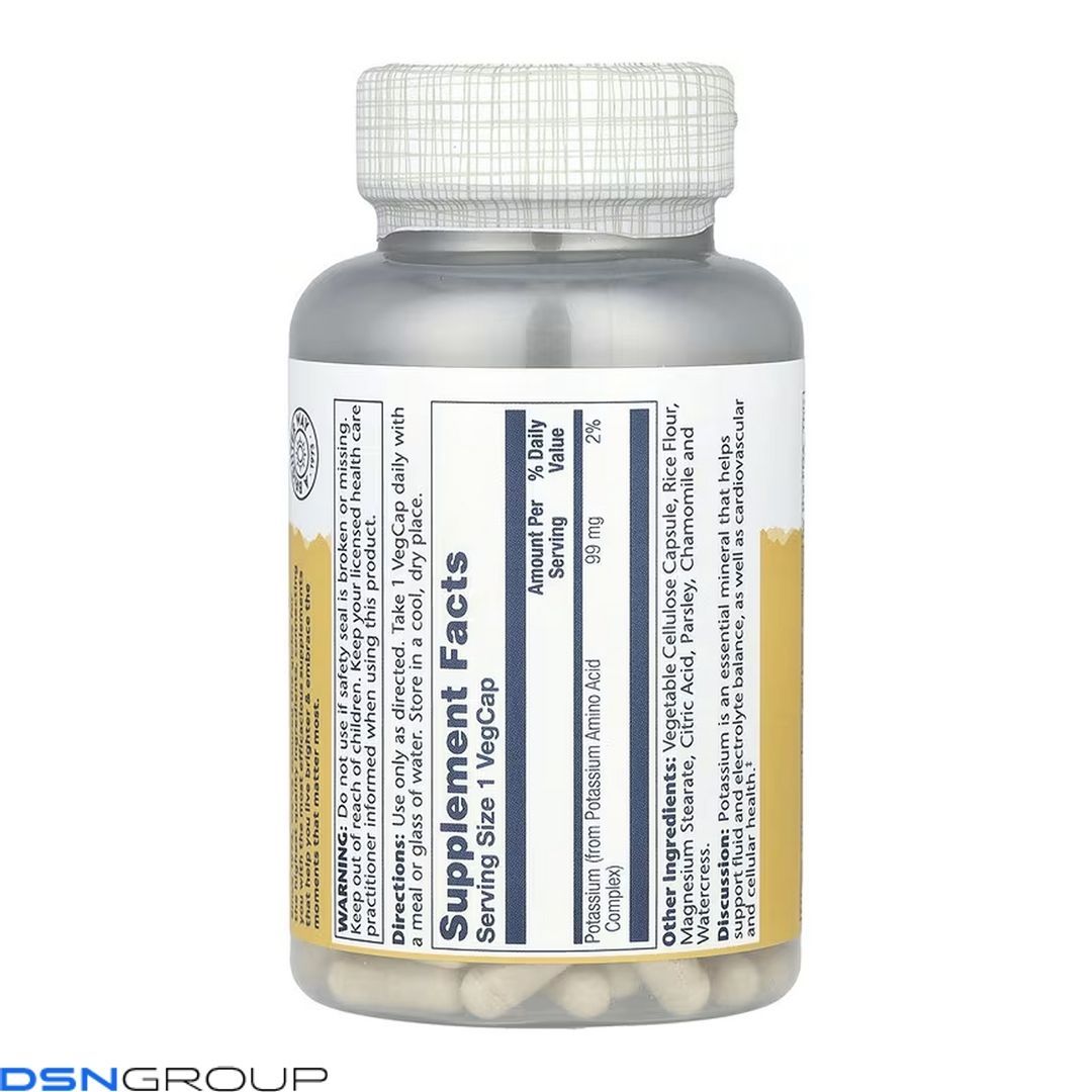 Potassium 99mg - 200 vcaps