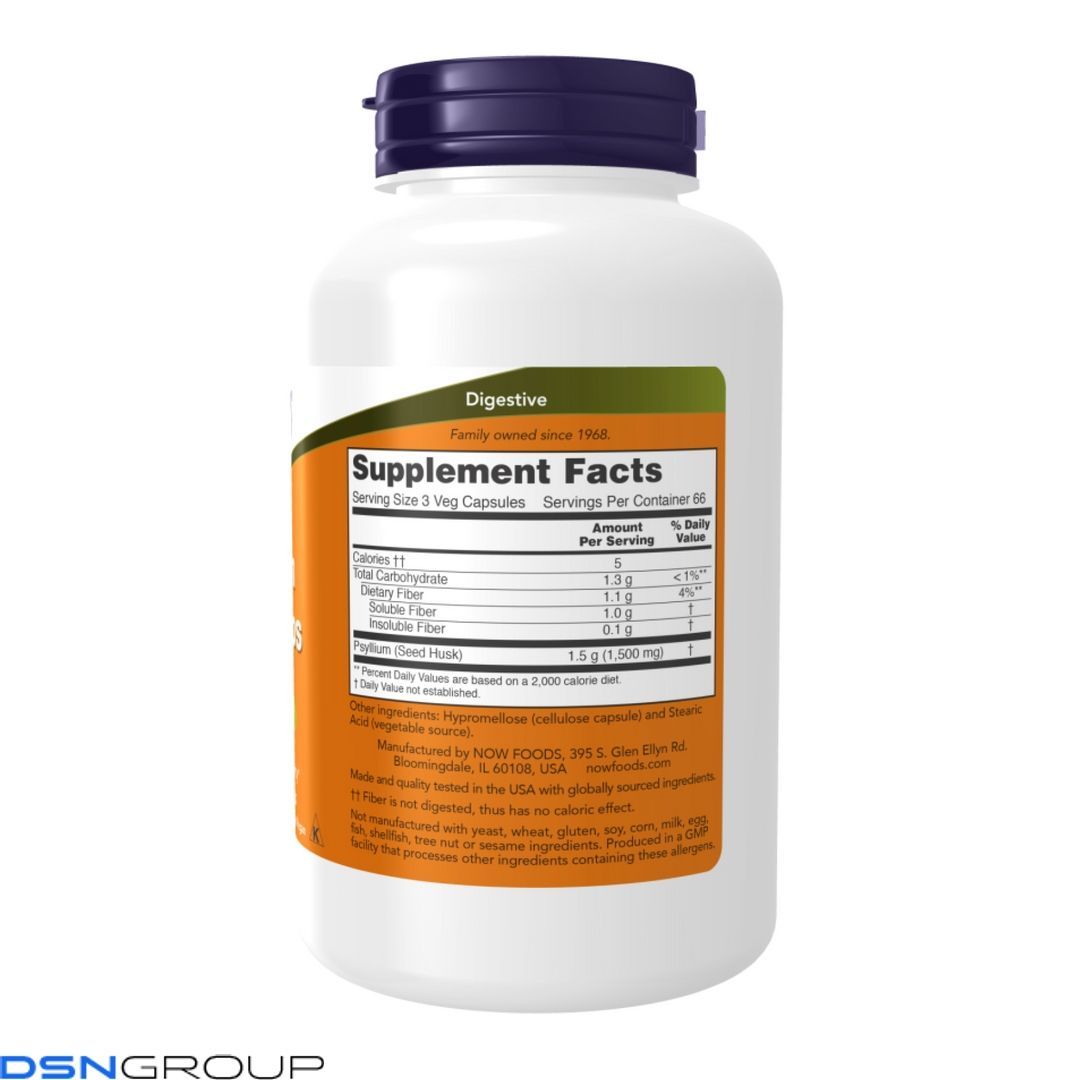 Psyllium Husk Caps 500 mg - 500 vcaps 2023-10-3282 фото Psyllium Husk Caps 500 mg - 500 vcaps