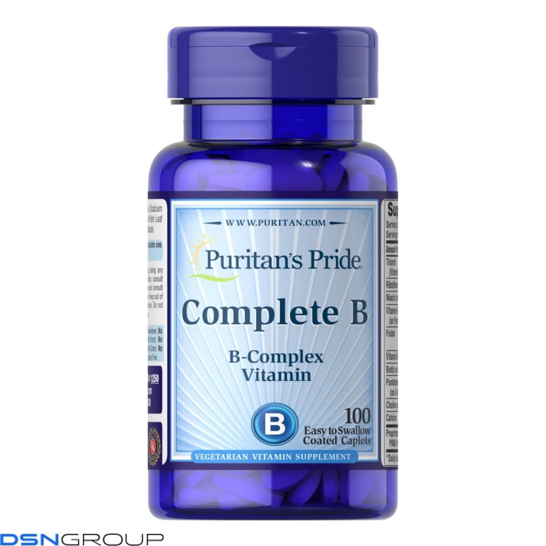 Complete B (B-Complex Vitamin) - 100caps 100-60-9682625-20 фото Complete B (B-Complex Vitamin) - 100caps