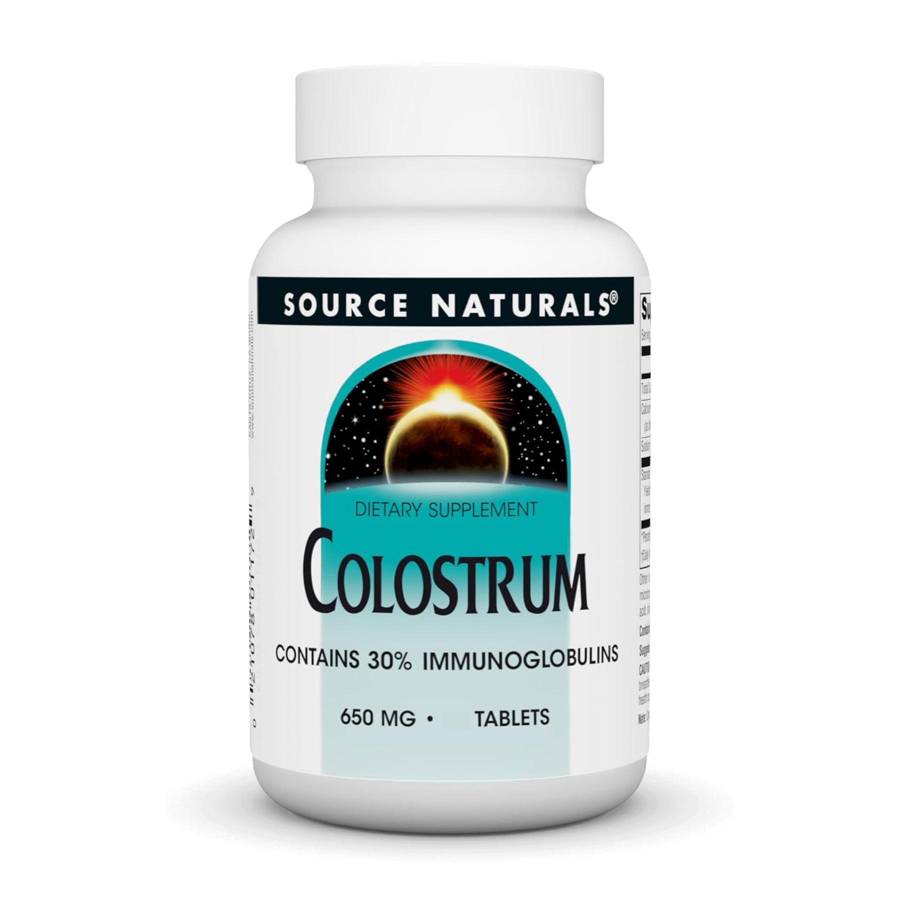 Молозиво Source Naturals, 650 мг, 30 таблеток