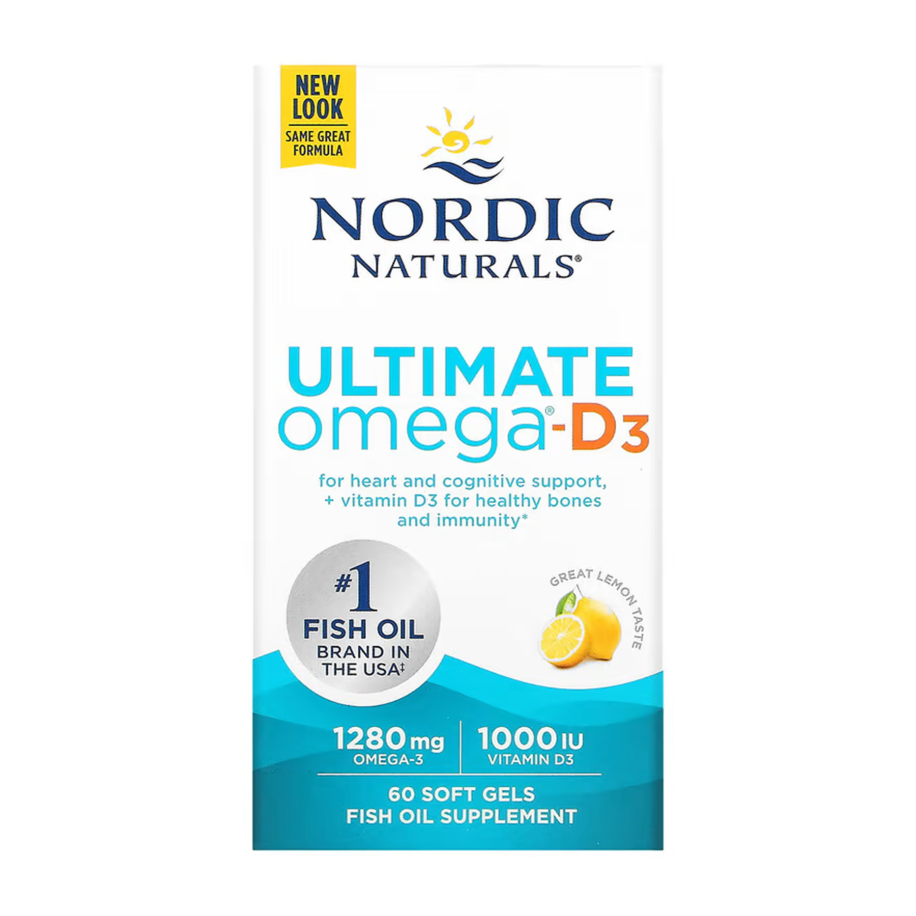Nordic Naturals Ultimate Omega-D3, 60 капсул