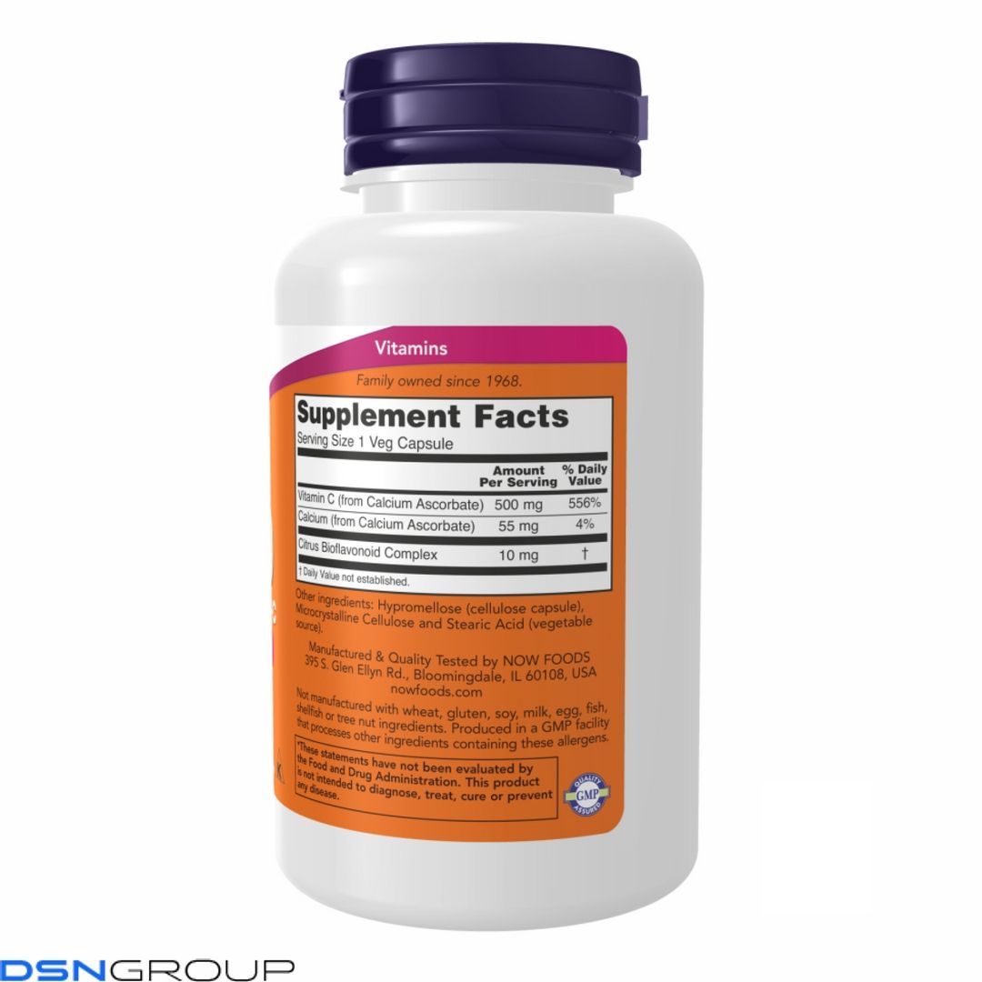 C-500 Ascorbate - 100 vcaps (Пошкоджена банка)