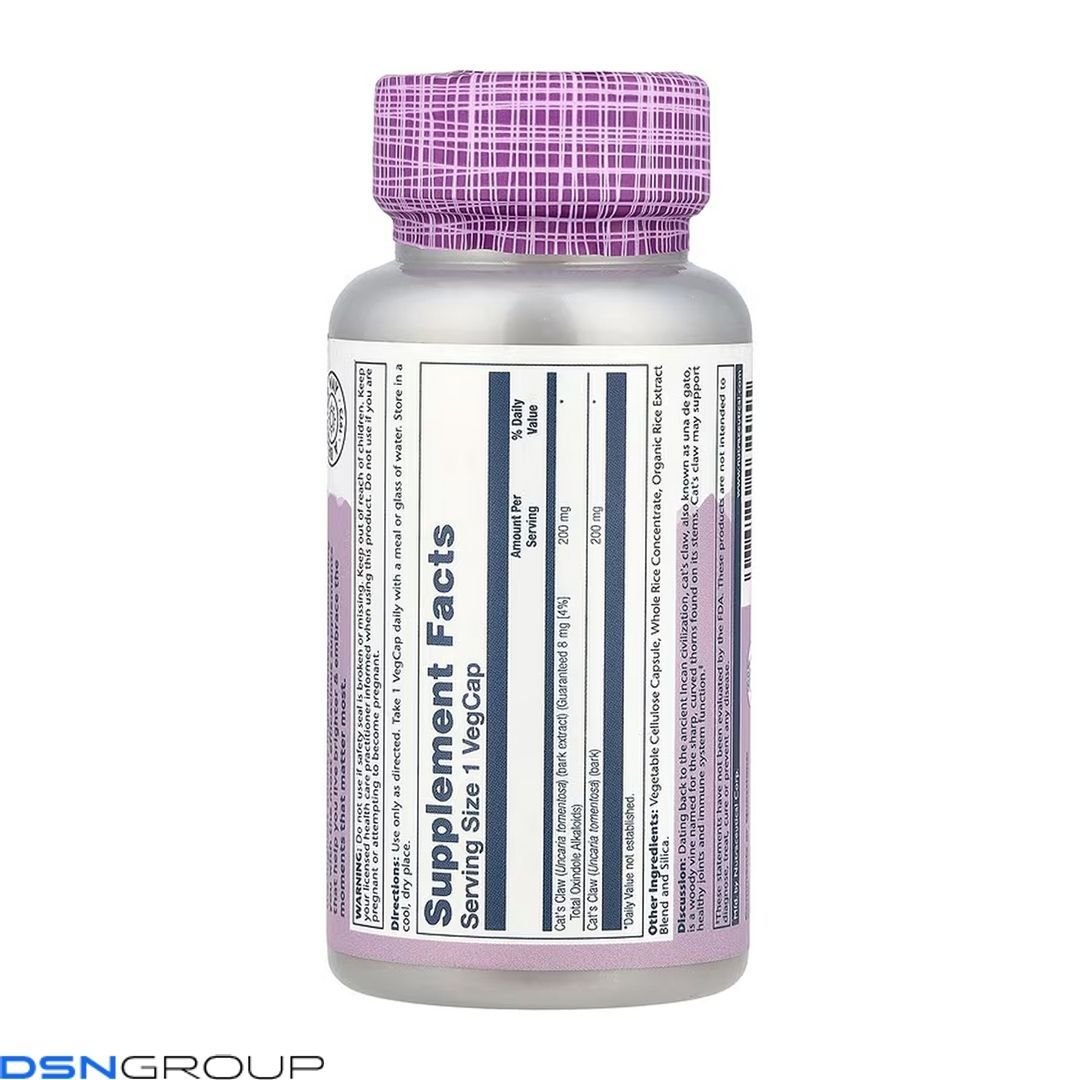 Cat's Claw Bark Extract 200mg - 30 vcaps