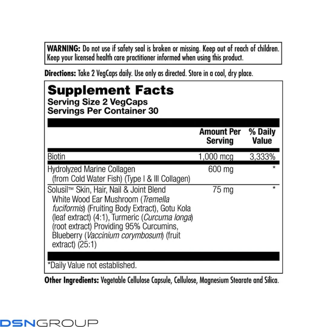 Clinical Youth Collagen I&III 600mg - 60 vcaps