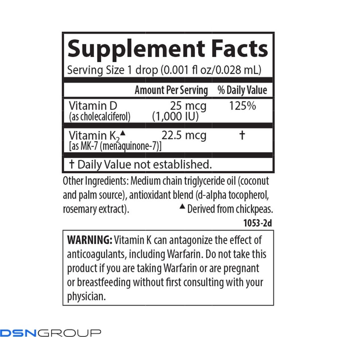 Kids Super Daily D3+K2 - 360 drops
