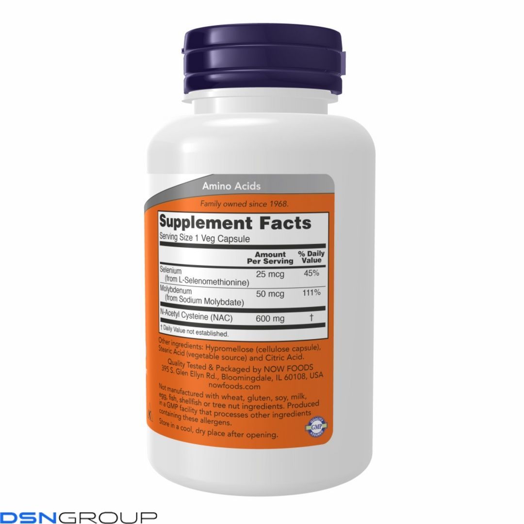 Nac-Acetyl Cysteine 600mg - 250 vcaps
