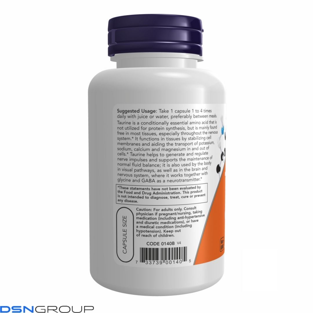 (12.02 Ожидание) TAURINE 500mg - 100 caps