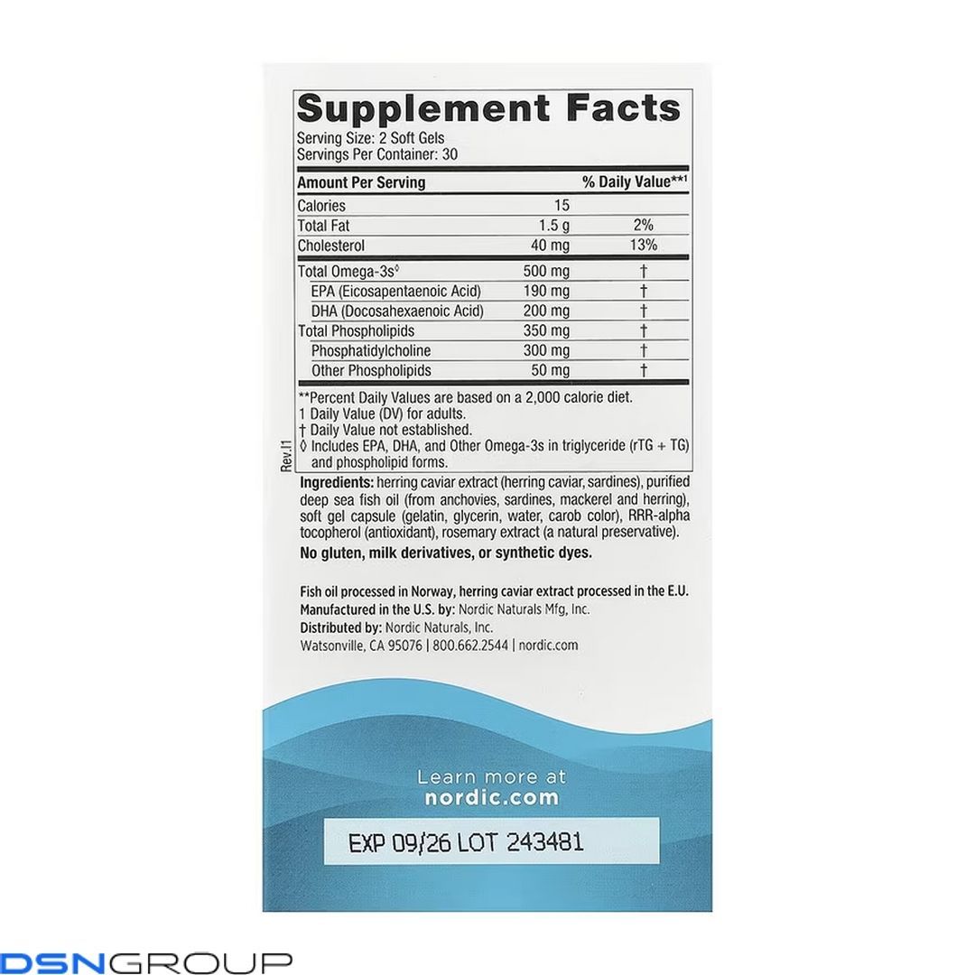 Omega-3 Phospholipids - 60 softgels
