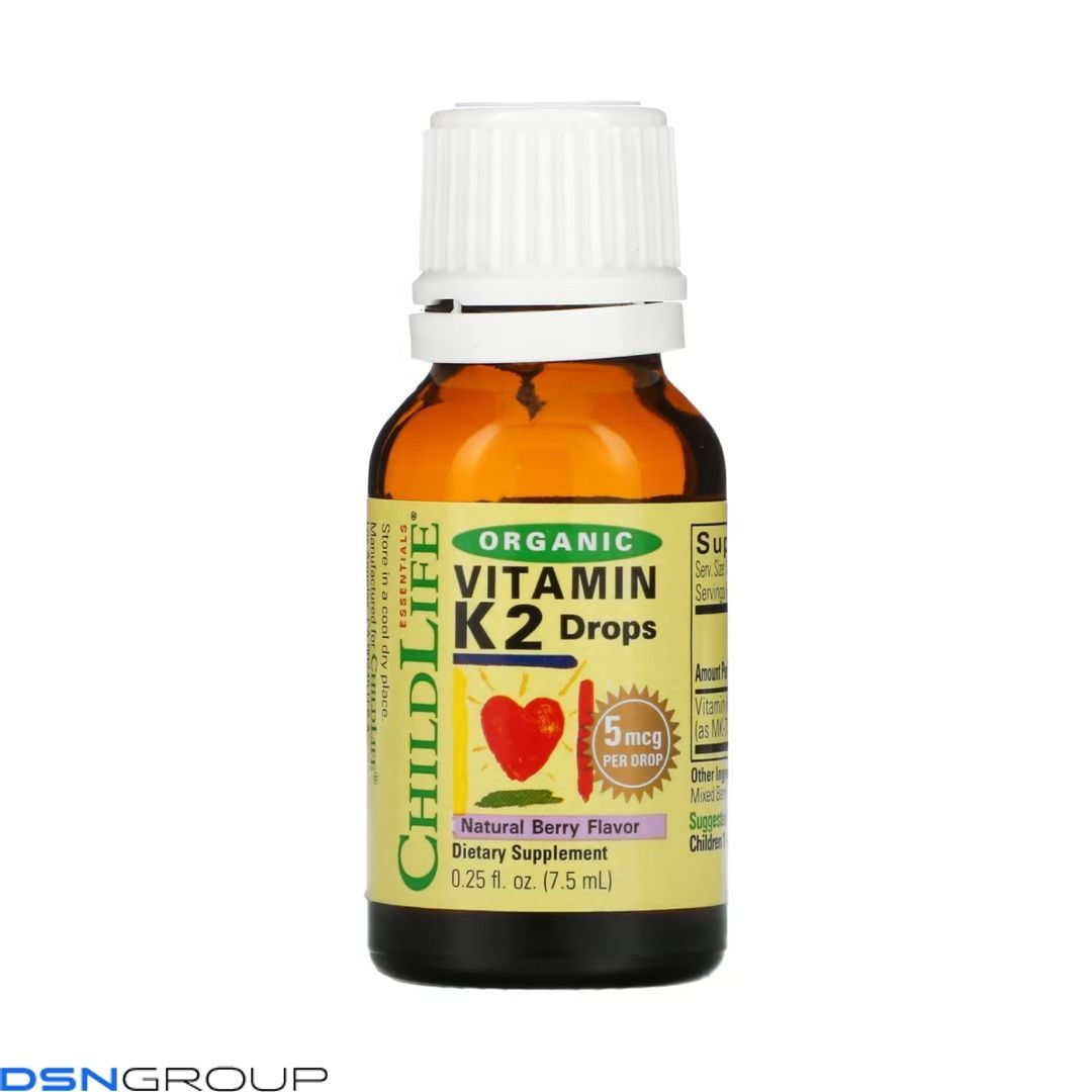 Organic Vitamin K2 Liquid - 7.5ml Natural Berry
