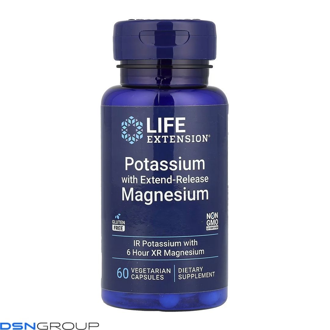 Potassium with Extend-Release Magnesium - 60 vcaps 2023-10-6815 фото Potassium with Extend-Release Magnesium - 60 vcaps