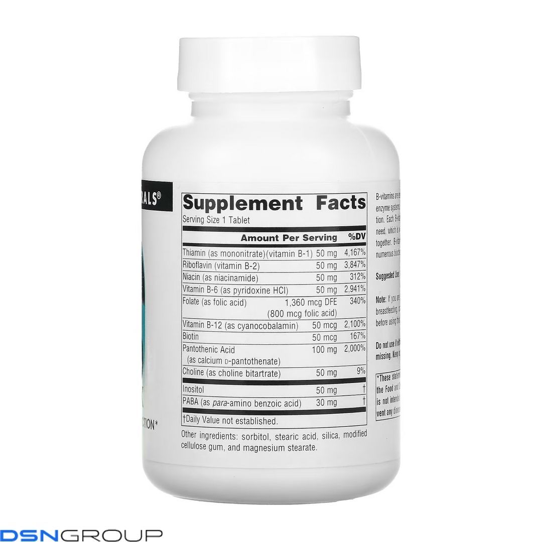 Vitamin B-50 Complex 50mg - 100 tabs
