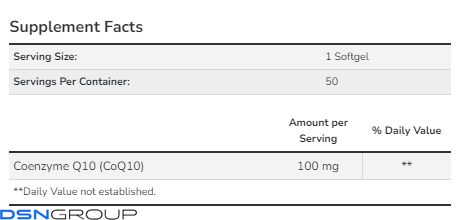 (12.02 Очікування) CoQ10 100mg - 50 sgels