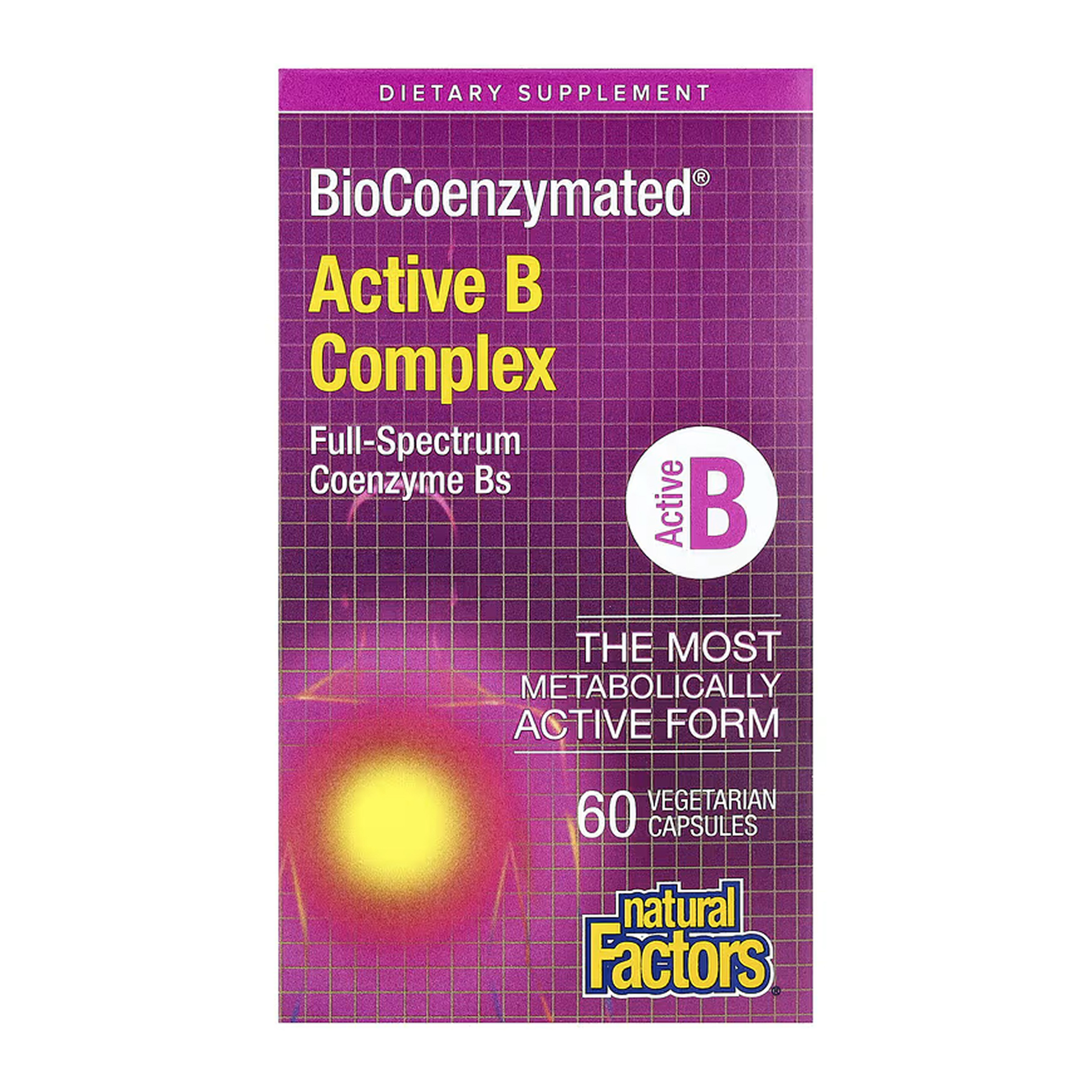 Natural Factors BioCoenzymated Active B Complex, 60 капсул — арт. 2024-11-1051
