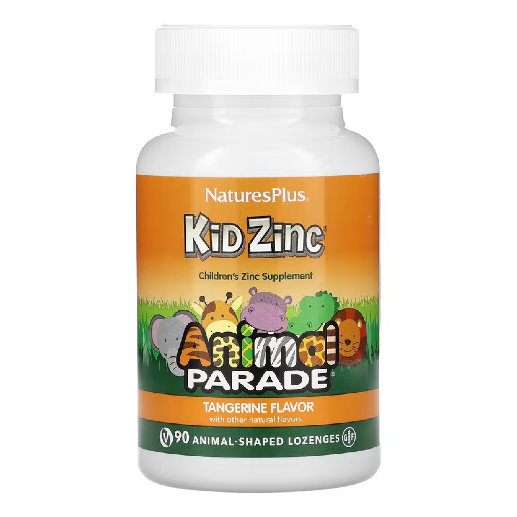 Дитячі пастилки з цинком KidZinc (Nature's Plus), 90 шт