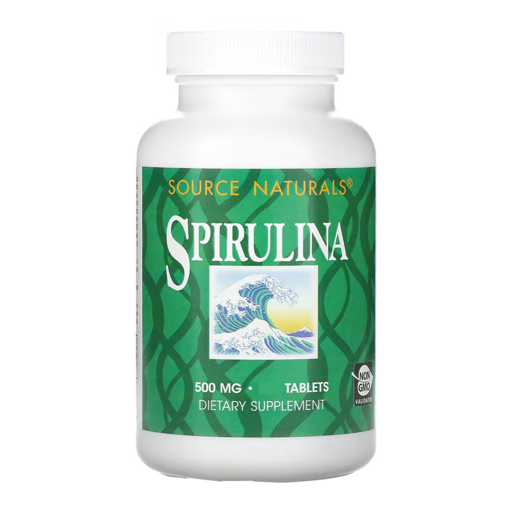 Спіруліна Source Naturals 500 мг, 100 таблеток