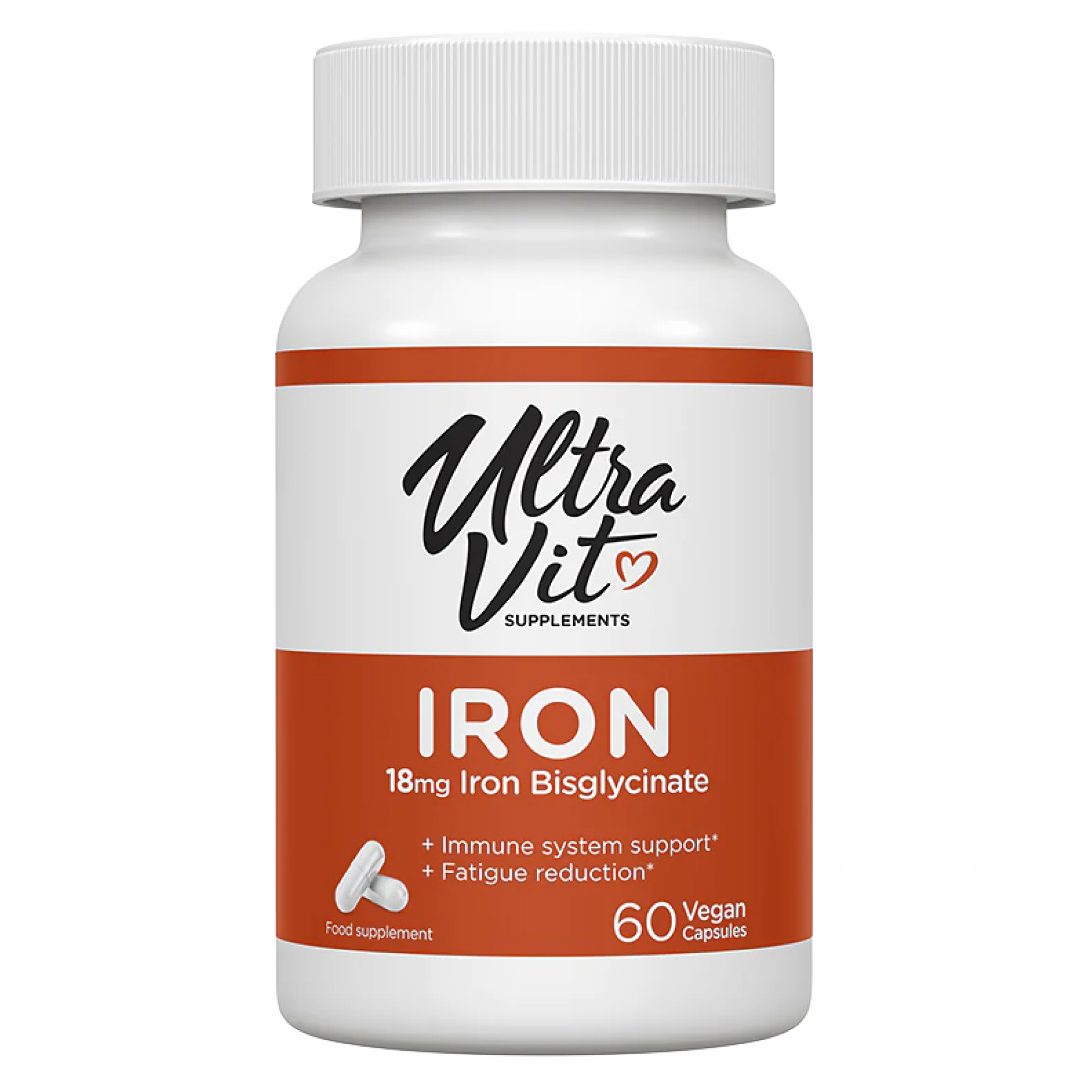 VPLab Iron (бісгліцинат заліза), 60 капсул