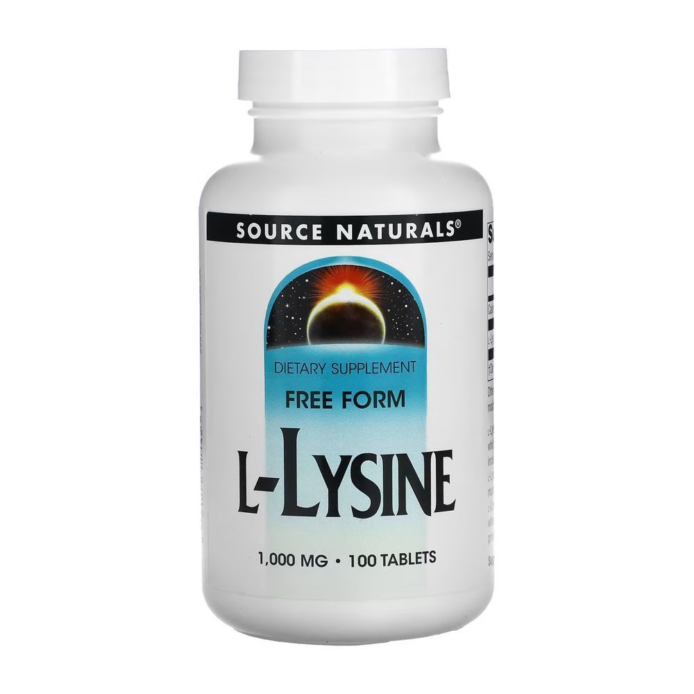L-Lysine 1000mg - 100 tabs (Повреждена этикетка)