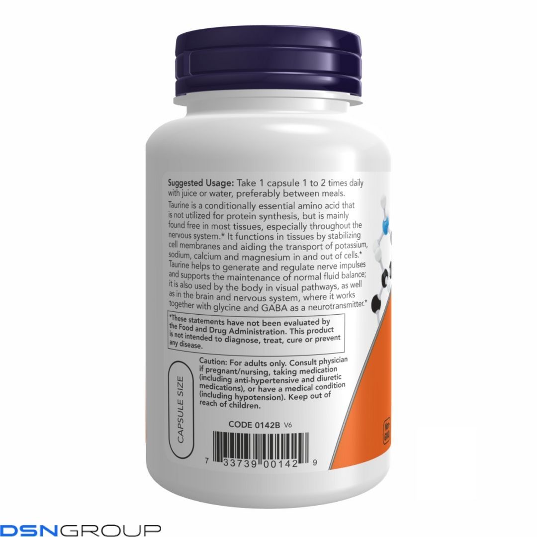 (12.02 Ожидание) TAURINE 1000mg - 100 vcaps