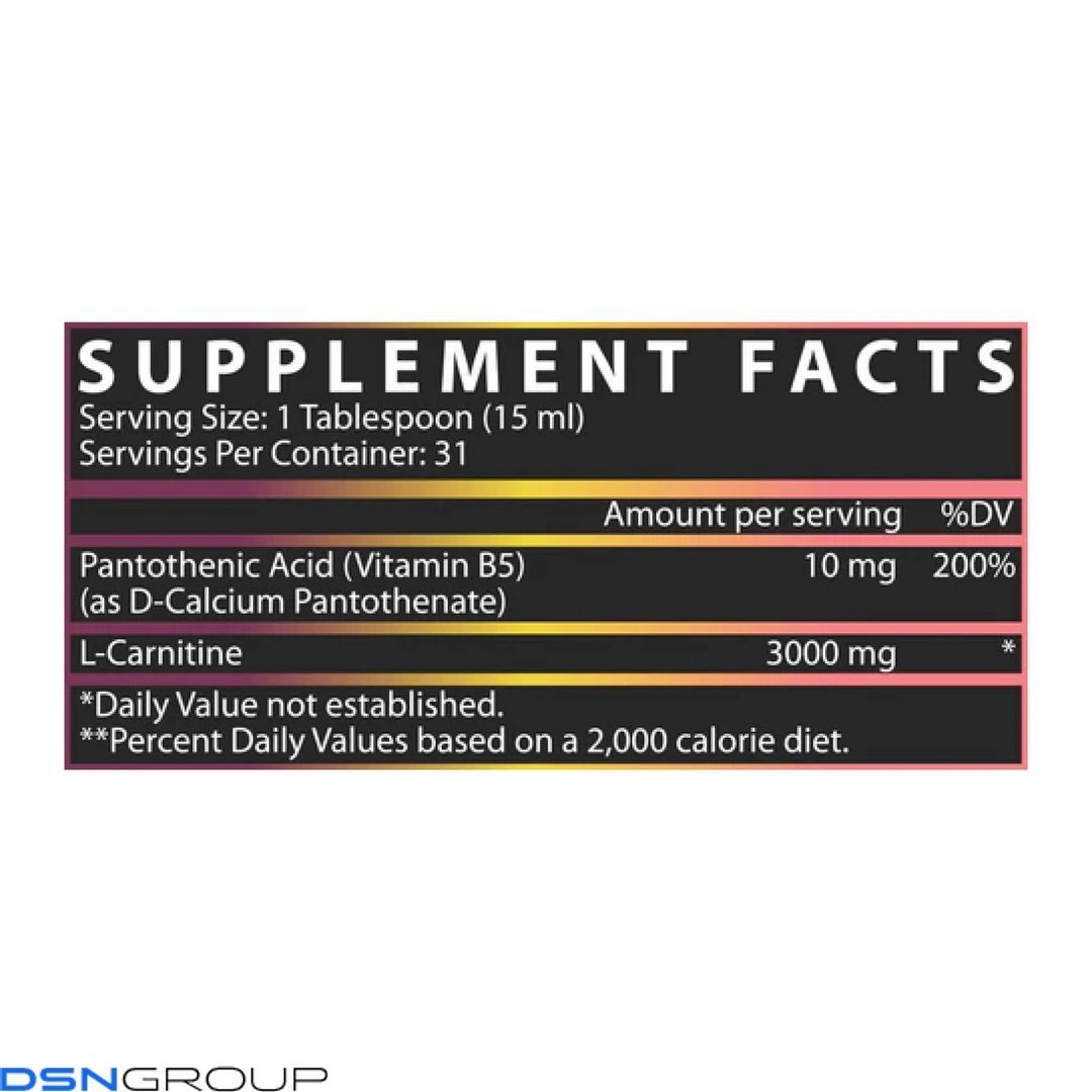 Liquid L-Carnitine 3000 - 465 ml Passionfruit Guava