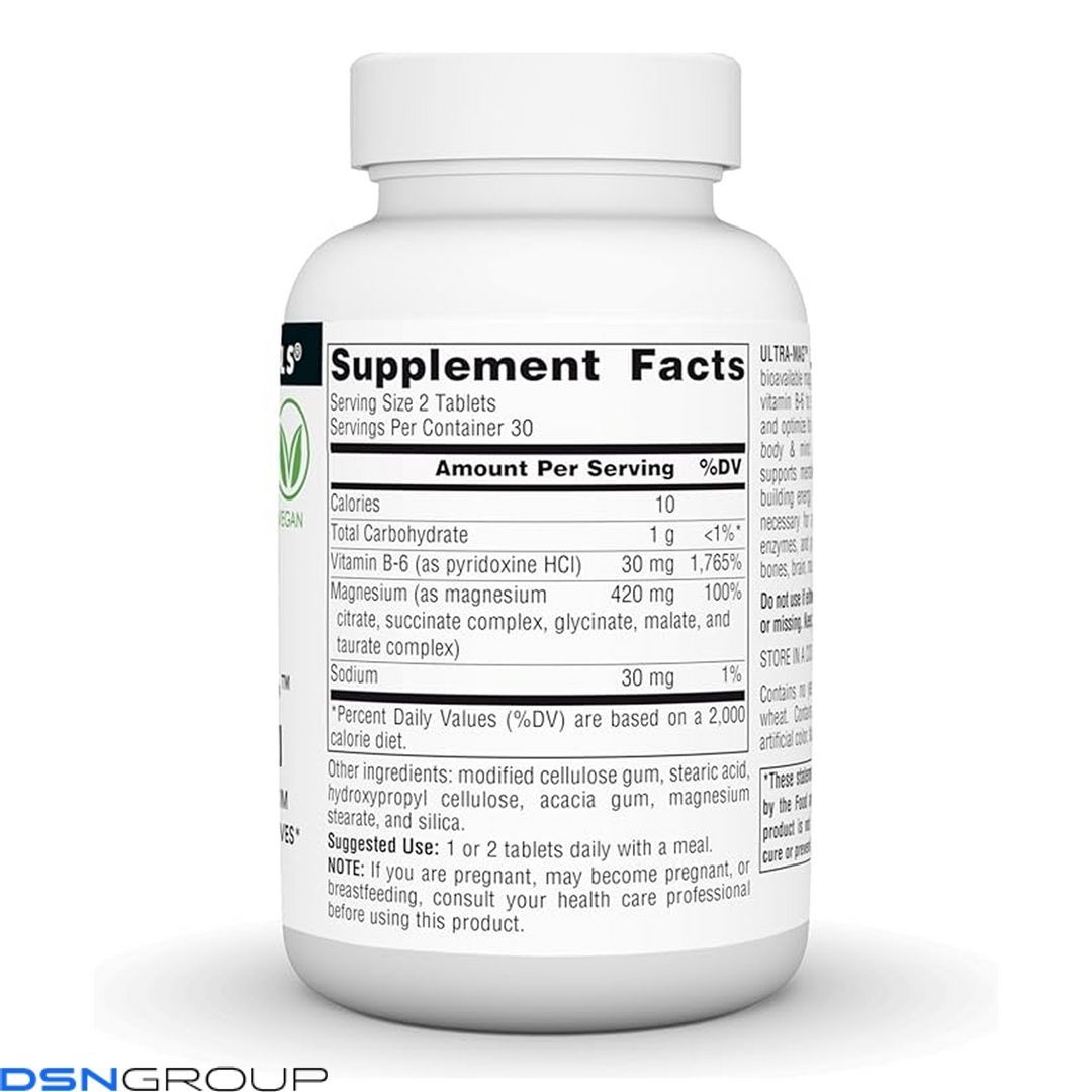 Ultra-Mag Magnesium Complex - 60 tabs (Повреждена банка)