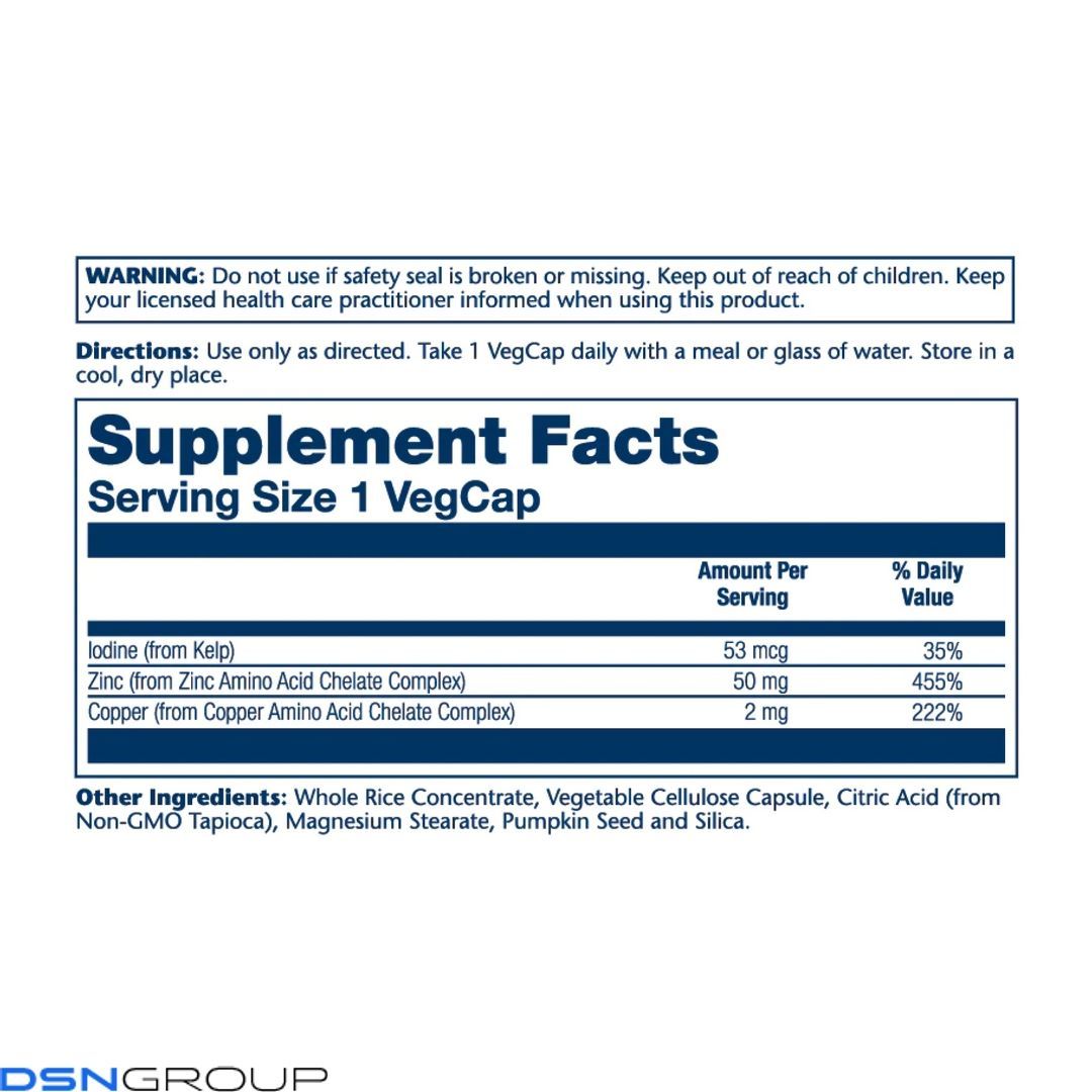 Zinc Copper - 100 vcaps