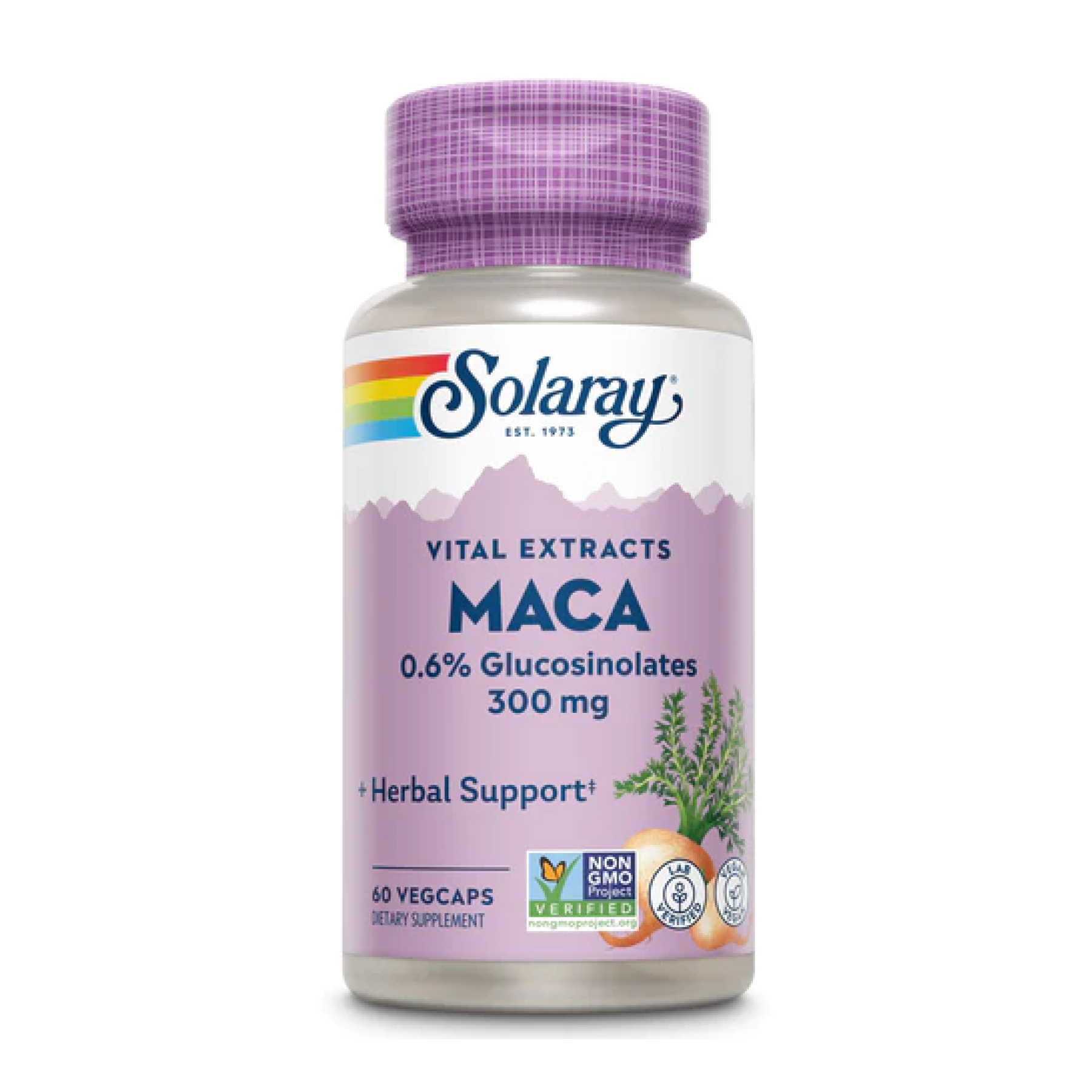 Solaray Maca Root Extract — екстракт маки перуанської 300 мг, 60 капсул