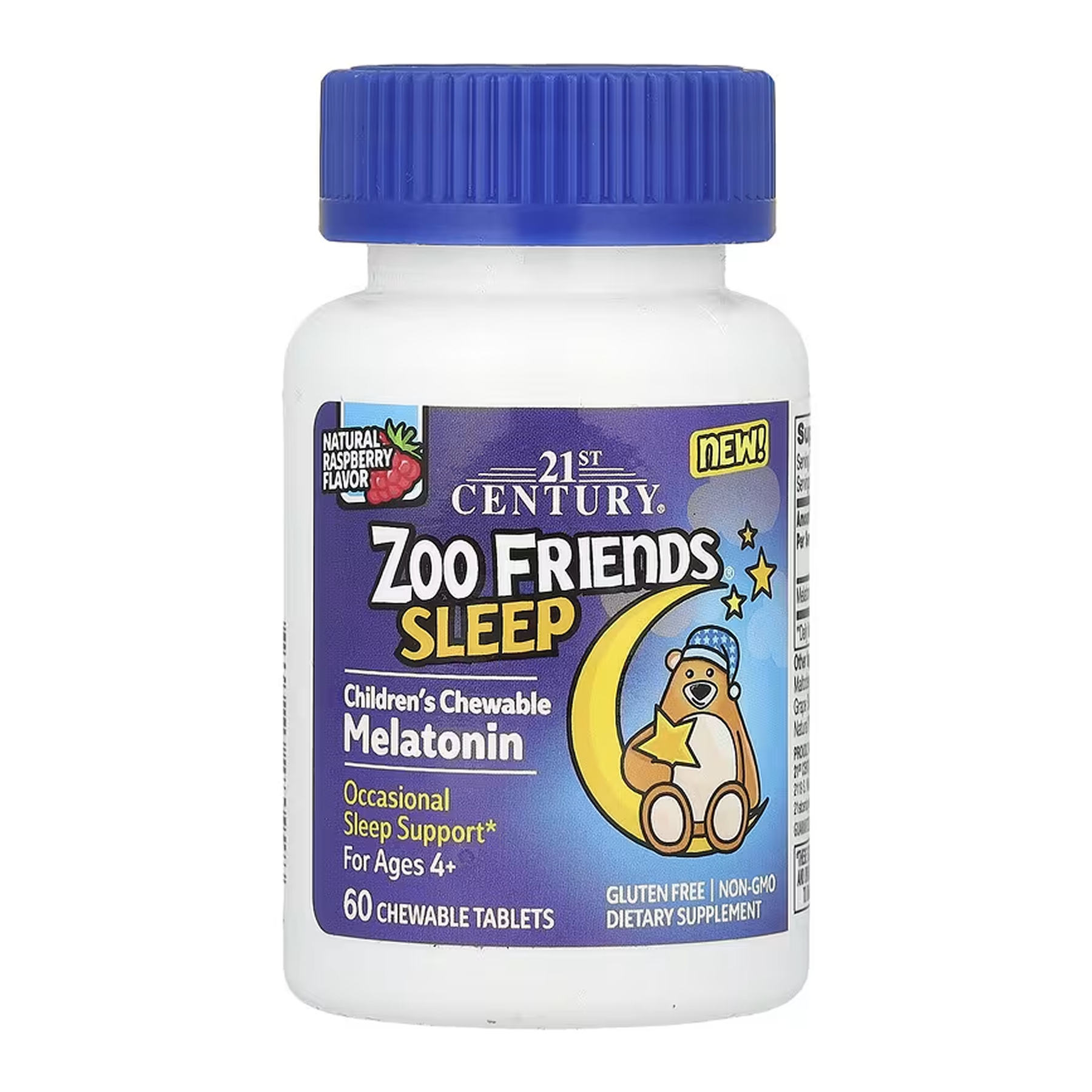 21st Century Zoo Friends Sleep — жувальні таблетки для дітей
