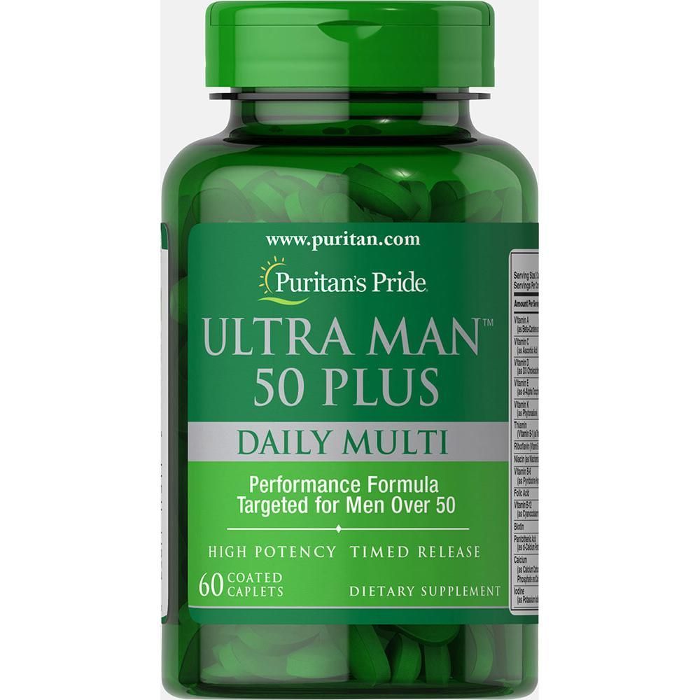 Ultra Man&trade; 50 Plus - 60 Caplets (Пошкоджена банка)