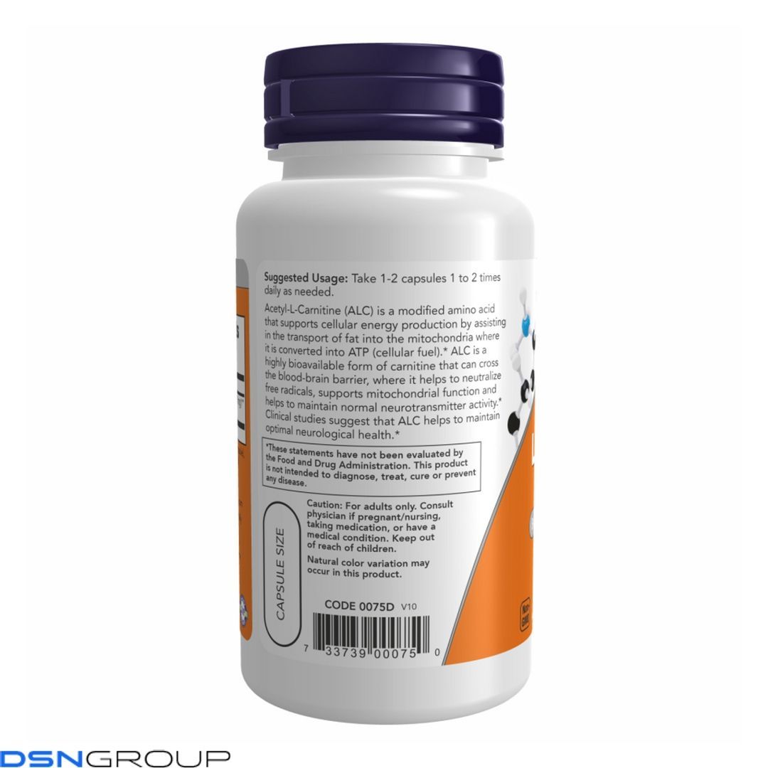 Acetyl L-Carnitine 500mg - 100 vcaps