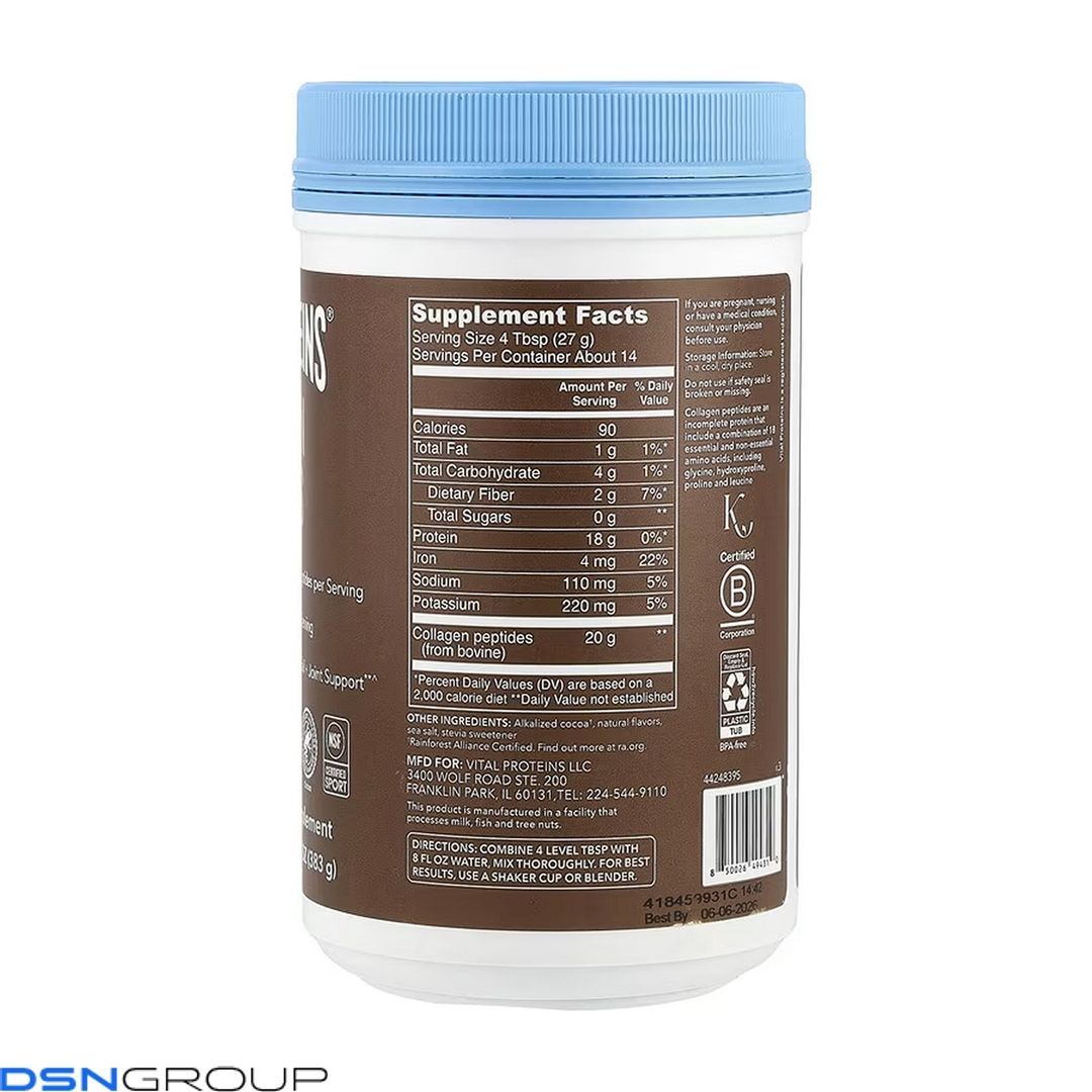Collagen Peptides - 383g Chocolate (Пошкоджена банка)