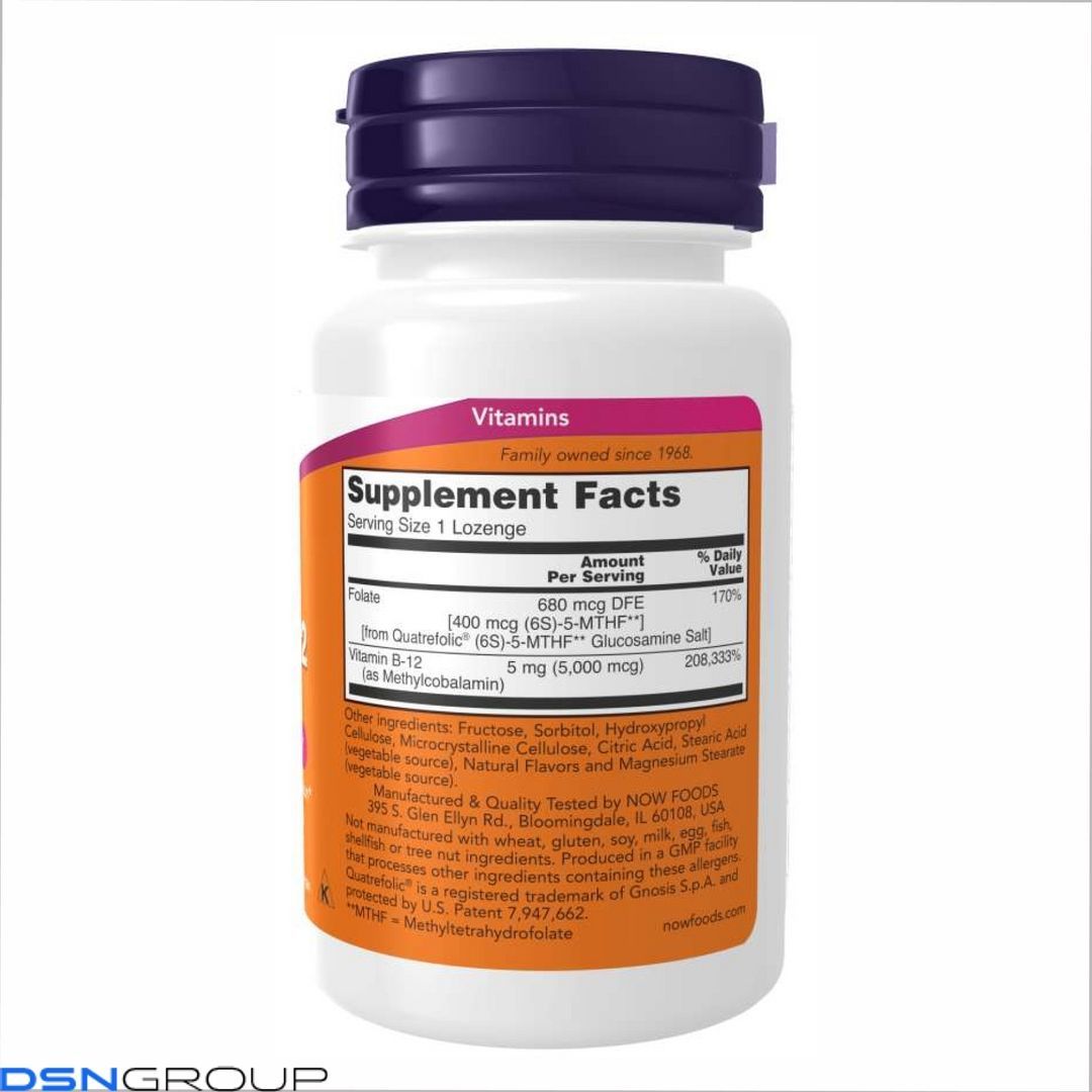Methyl B-12 5000mcg - 60 lozenges