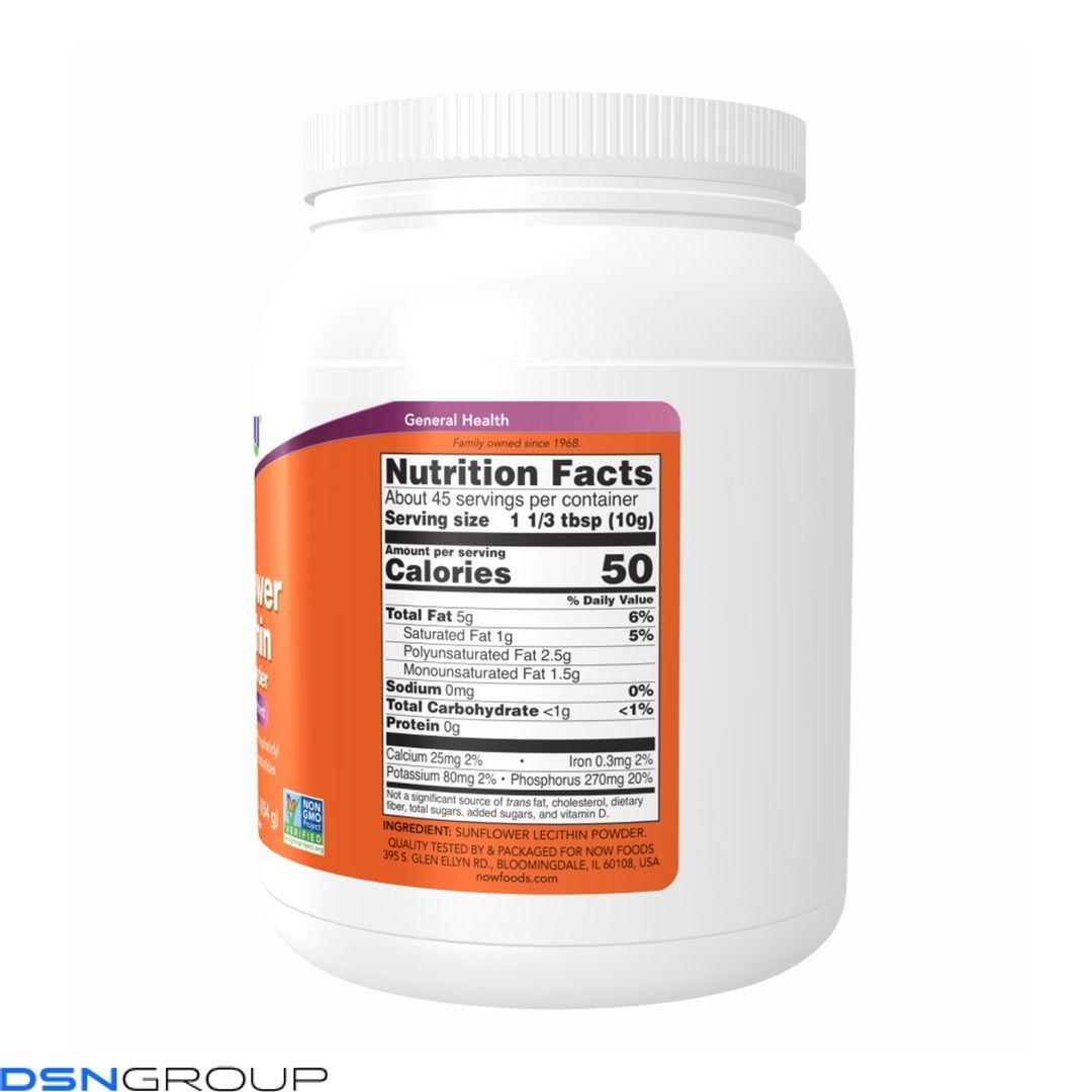 Sunflower Lecithin Pure Powder 1lb - 454g