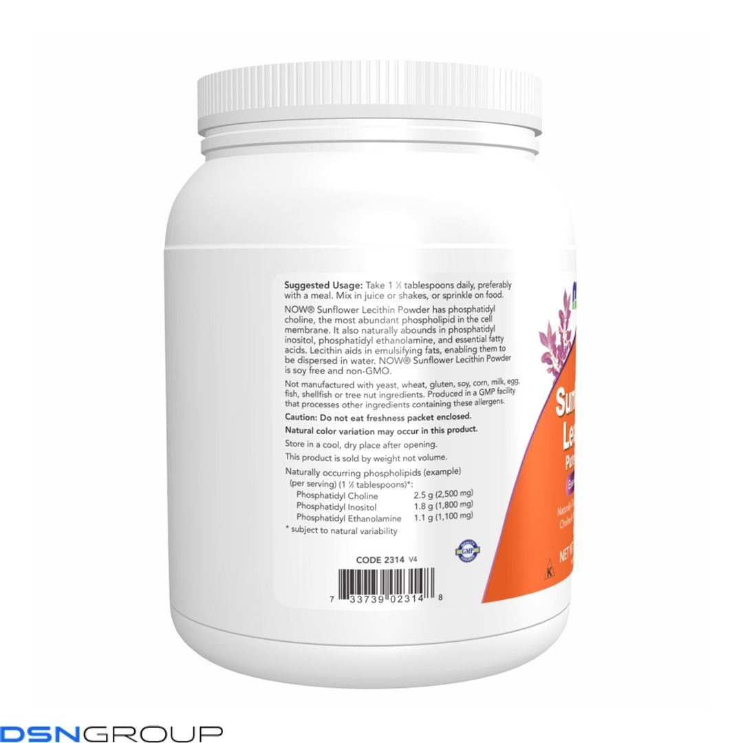 Sunflower Lecithin Pure Powder 1lb - 454g