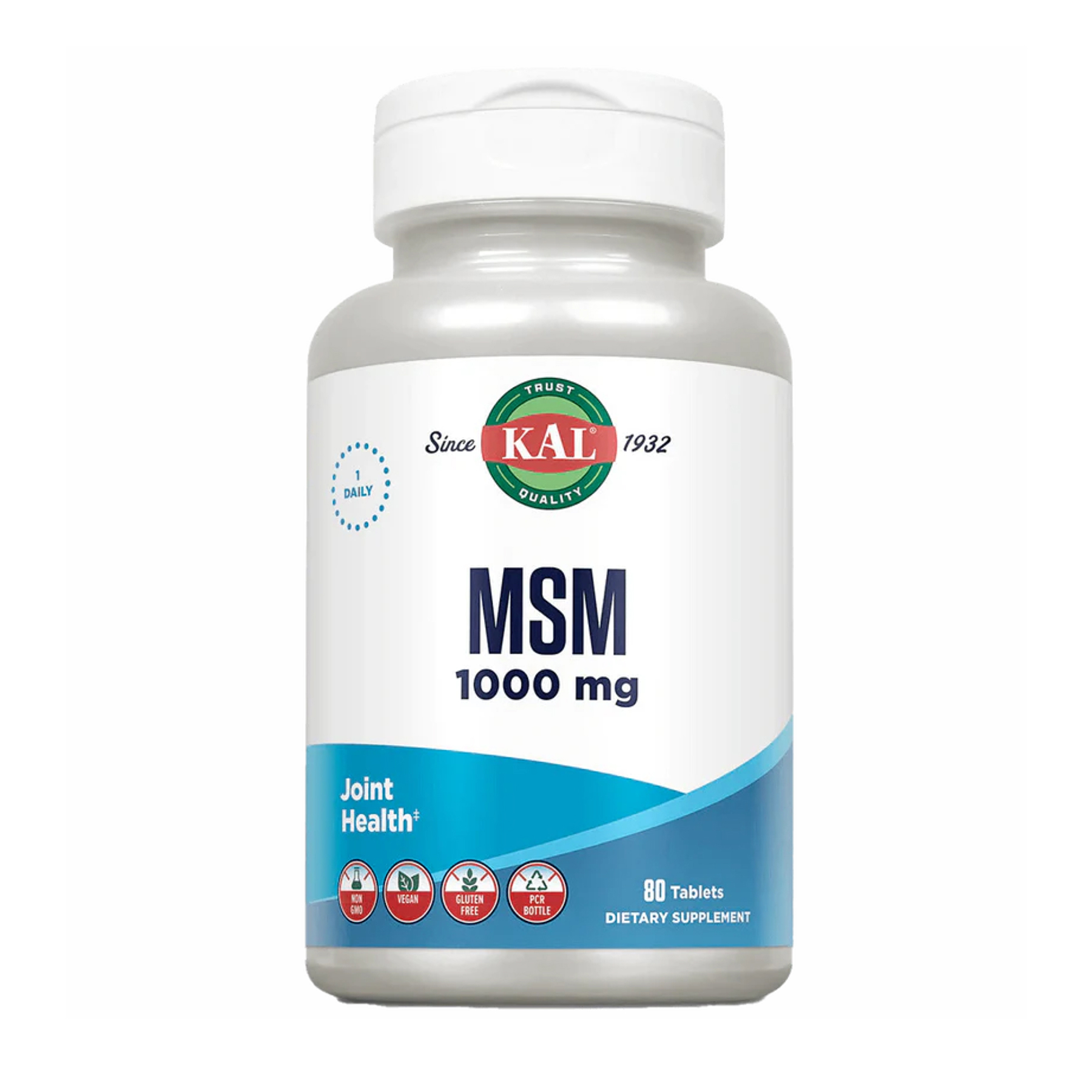 KAL MSM (метилсульфонілметан) 1000 мг, 80 таблеток