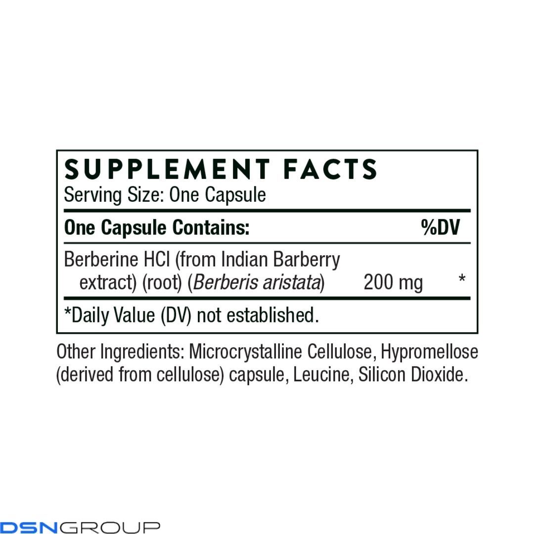 Berberine 200 mg (formerly Berbercap) - 60 caps