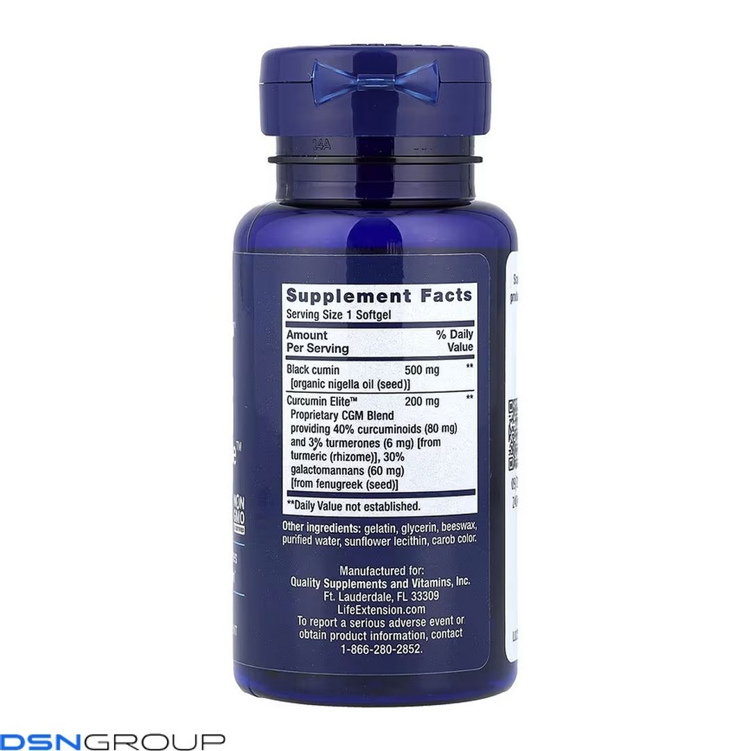 Black Cumin Seed Oil and Curcumin Elite&trade; - 60 softgels