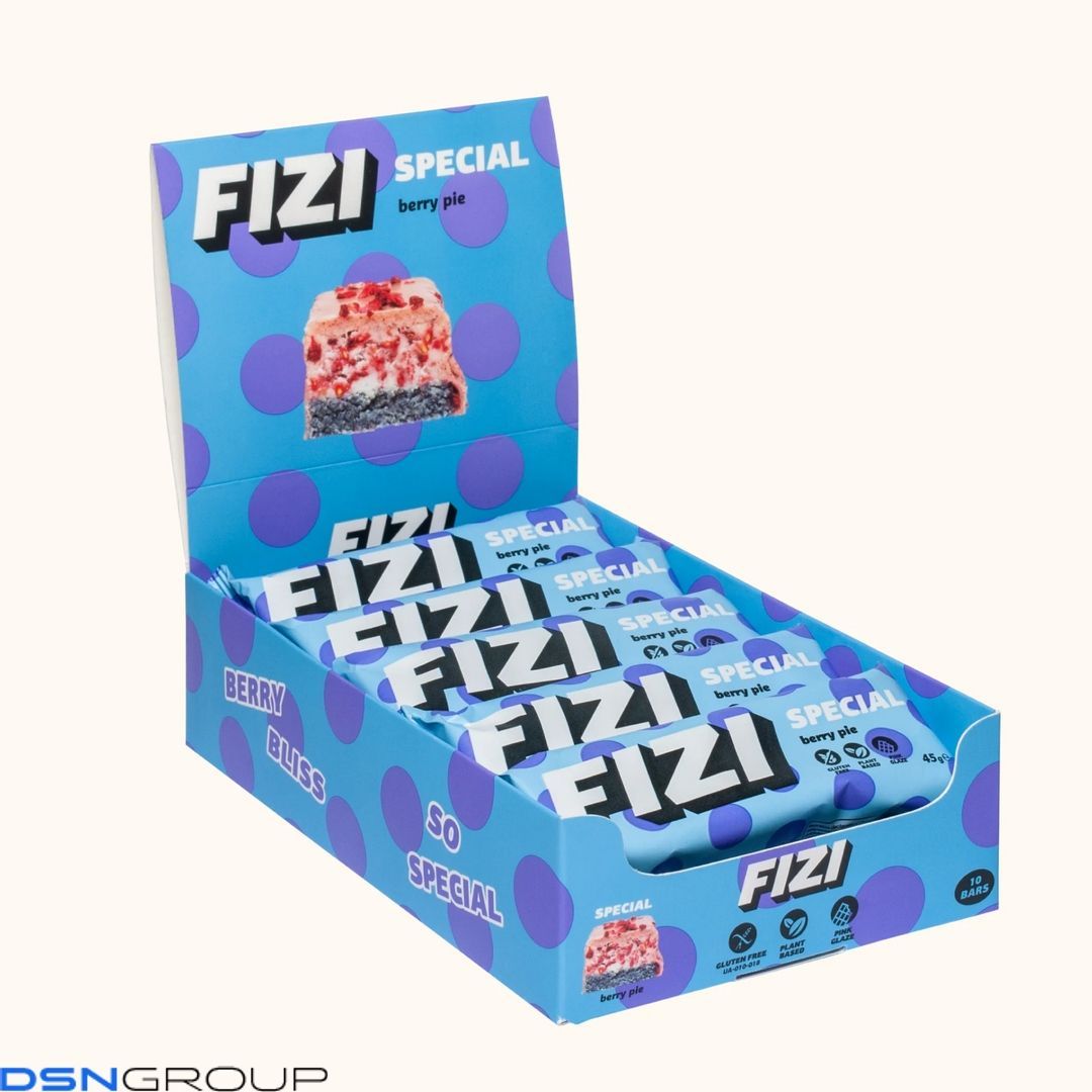 Fizi Protein Bar Special - 10x45g Berry Pie 2023-10-5674 фото Fizi Protein Bar Special - 10x45g Berry Pie