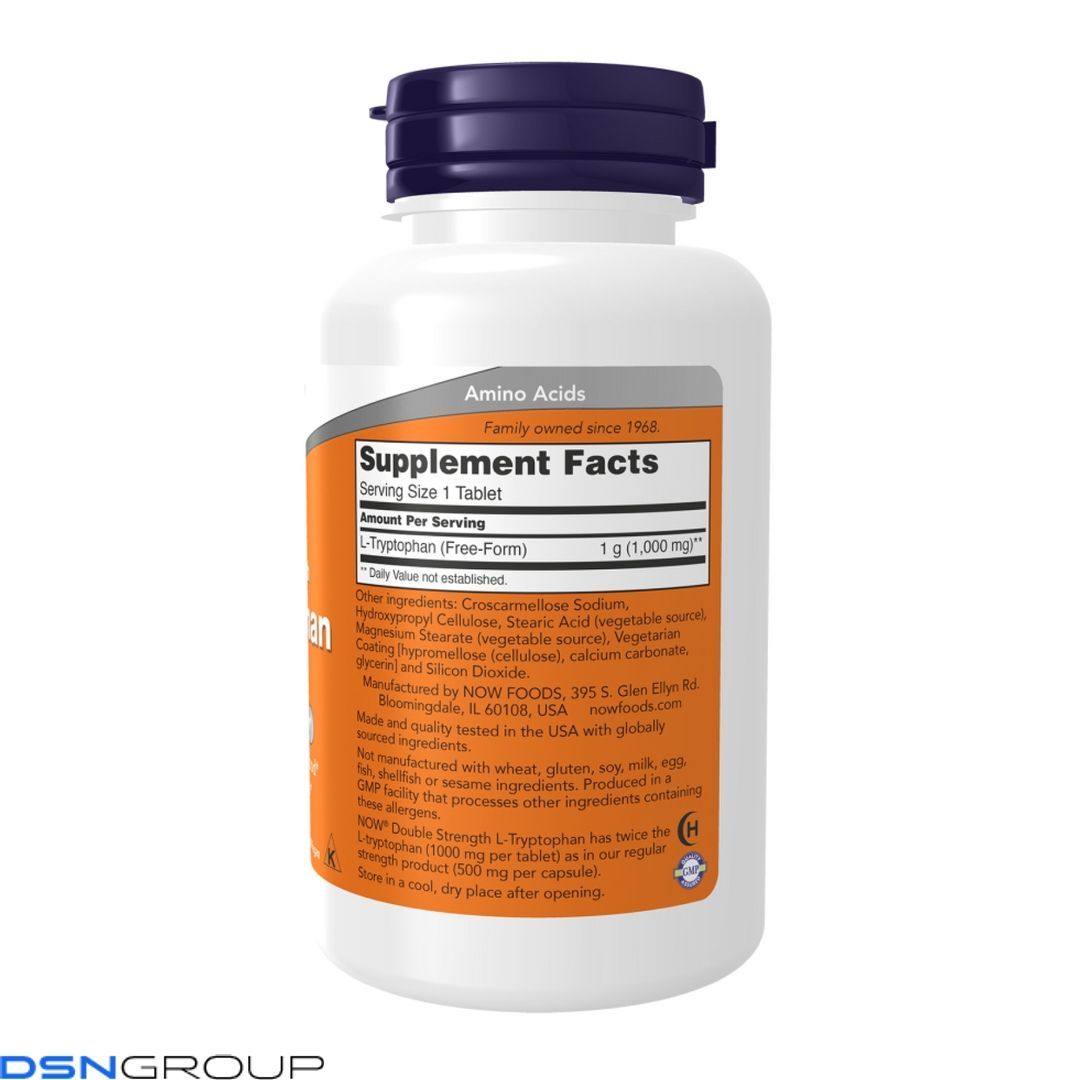 L-Tryptophan Double Strength 1000mg - 60 tabs