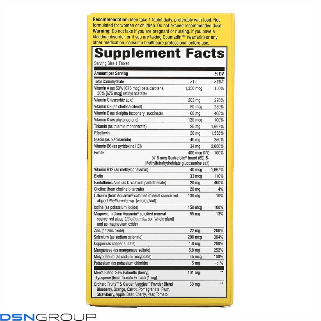 Men's Ultra Potency Complete Multivitamin - 30 tabs