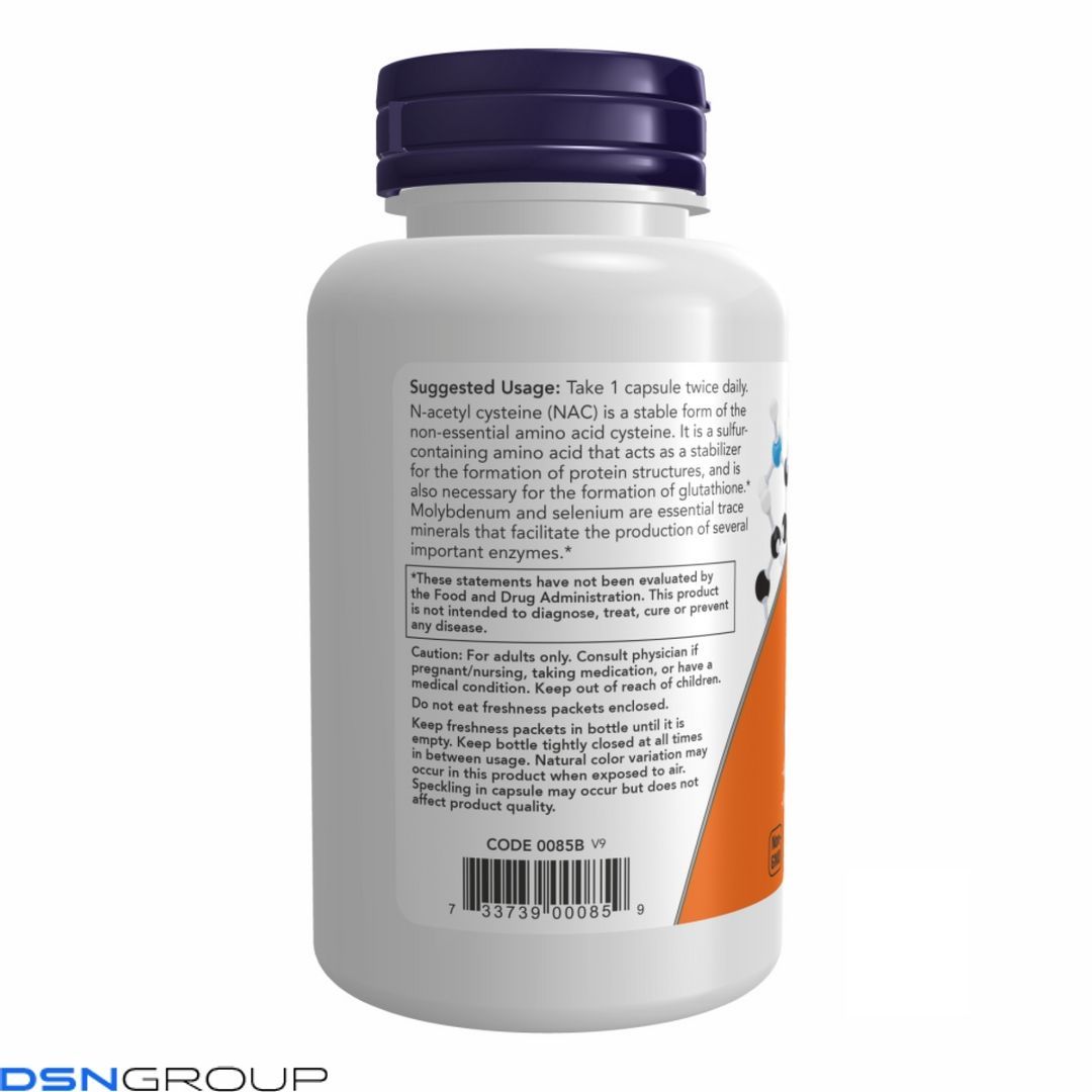 NAC-Acetyl Cysteine 600mg - 100 vcaps 2022-09-1163 фото NAC-Acetyl Cysteine 600mg - 100 vcaps