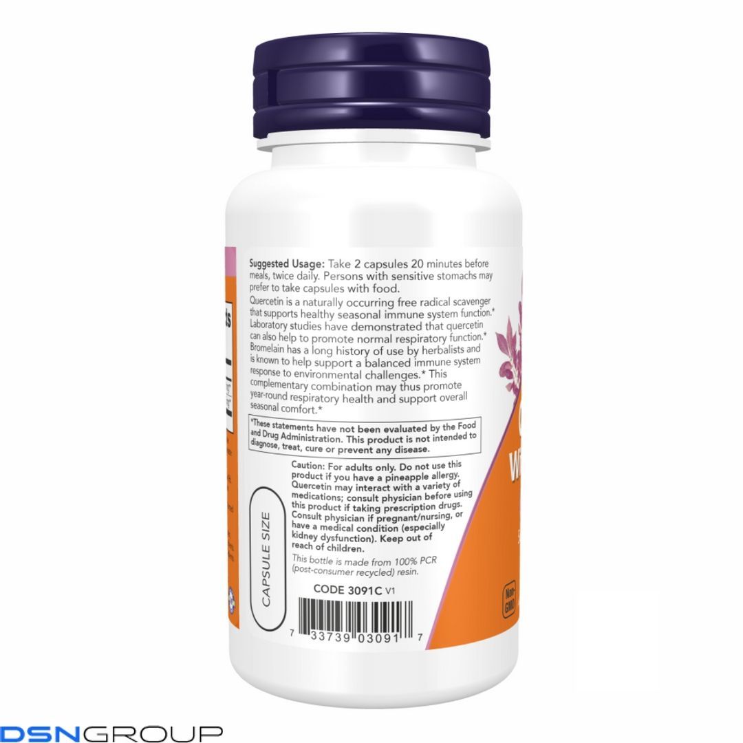 Quercetin with Bromelain - 120 vcaps
